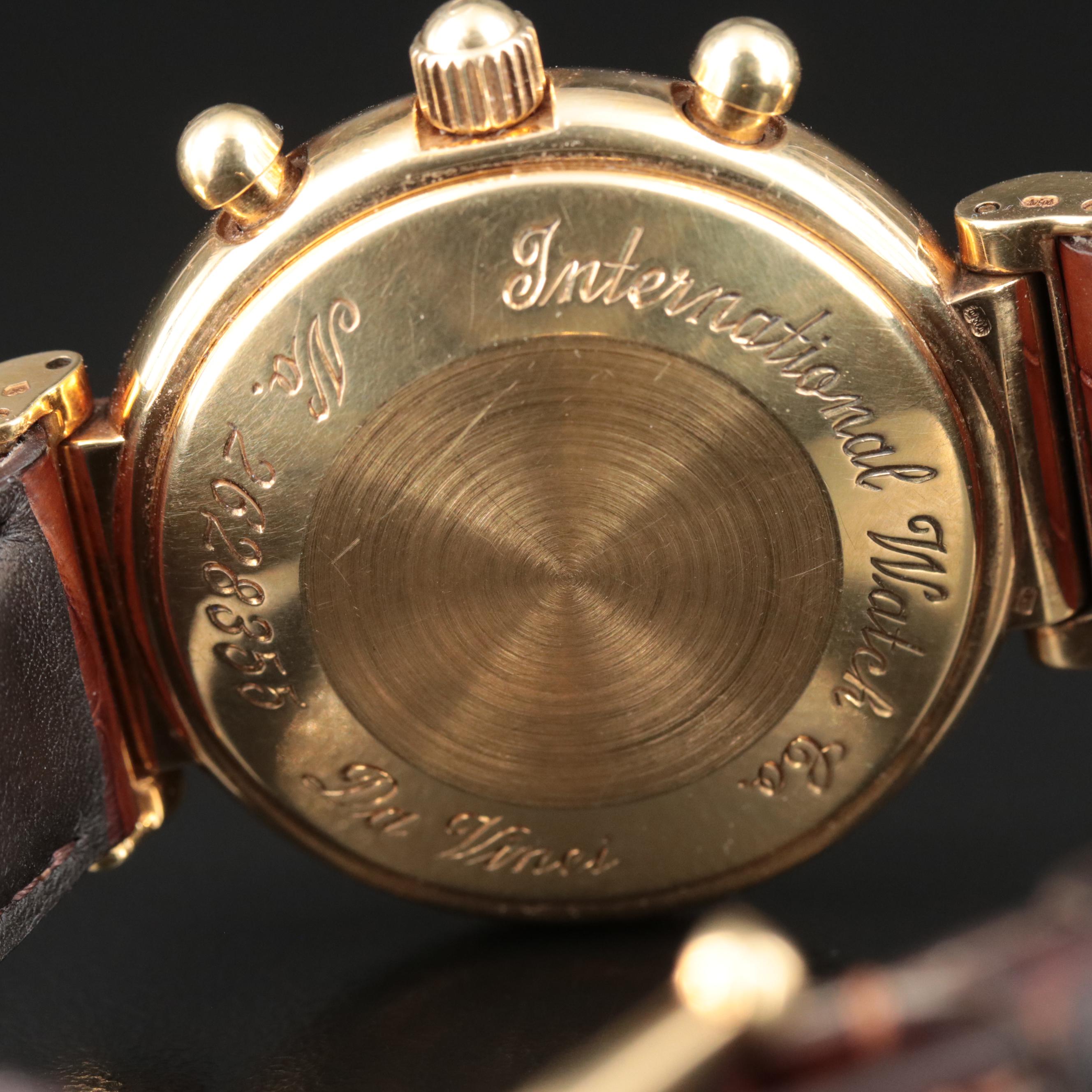 18K IWC Schaffhausen DaVinci Perpetual Calendar Watch