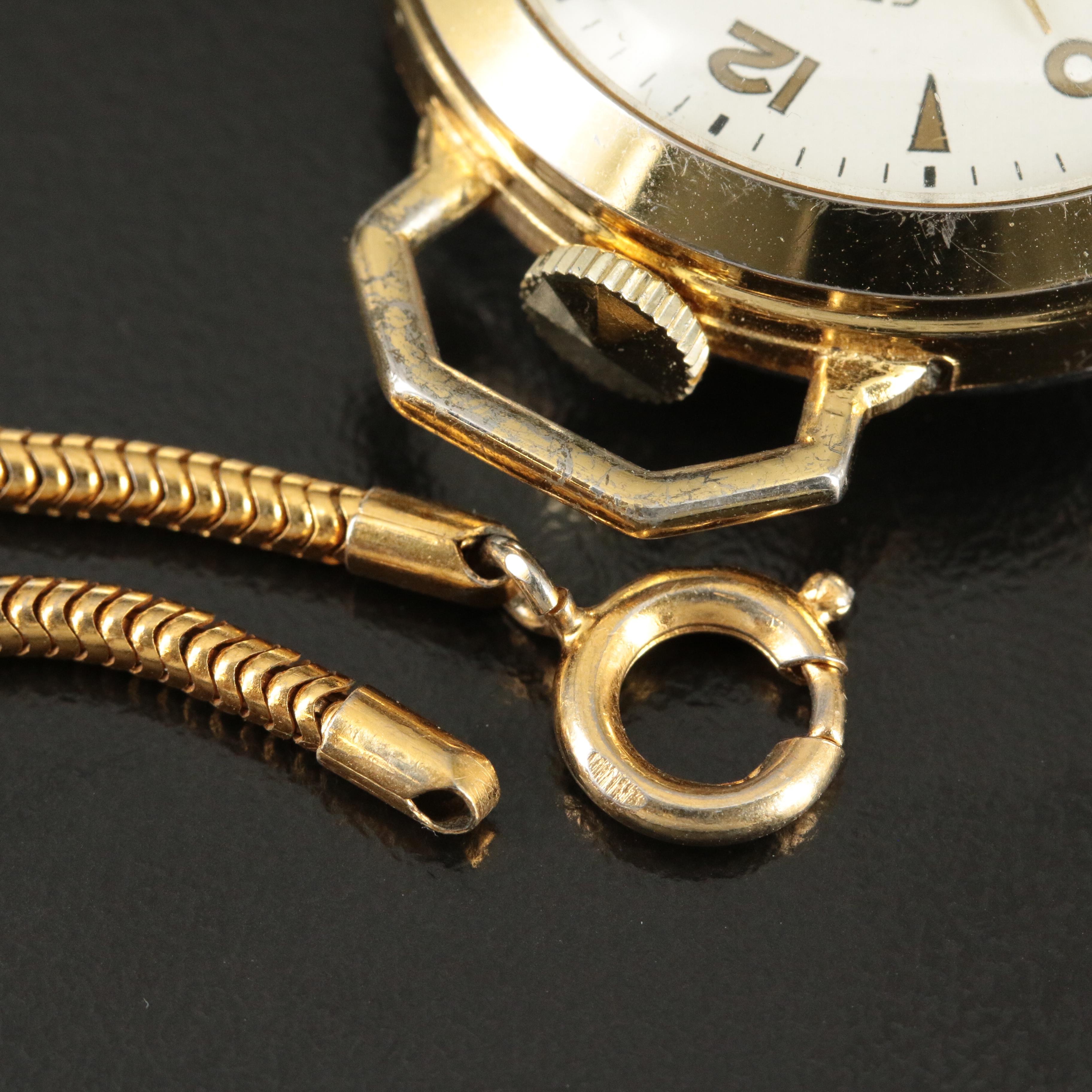 Genova Antimagnetic Swiss-Made Pendant Watch