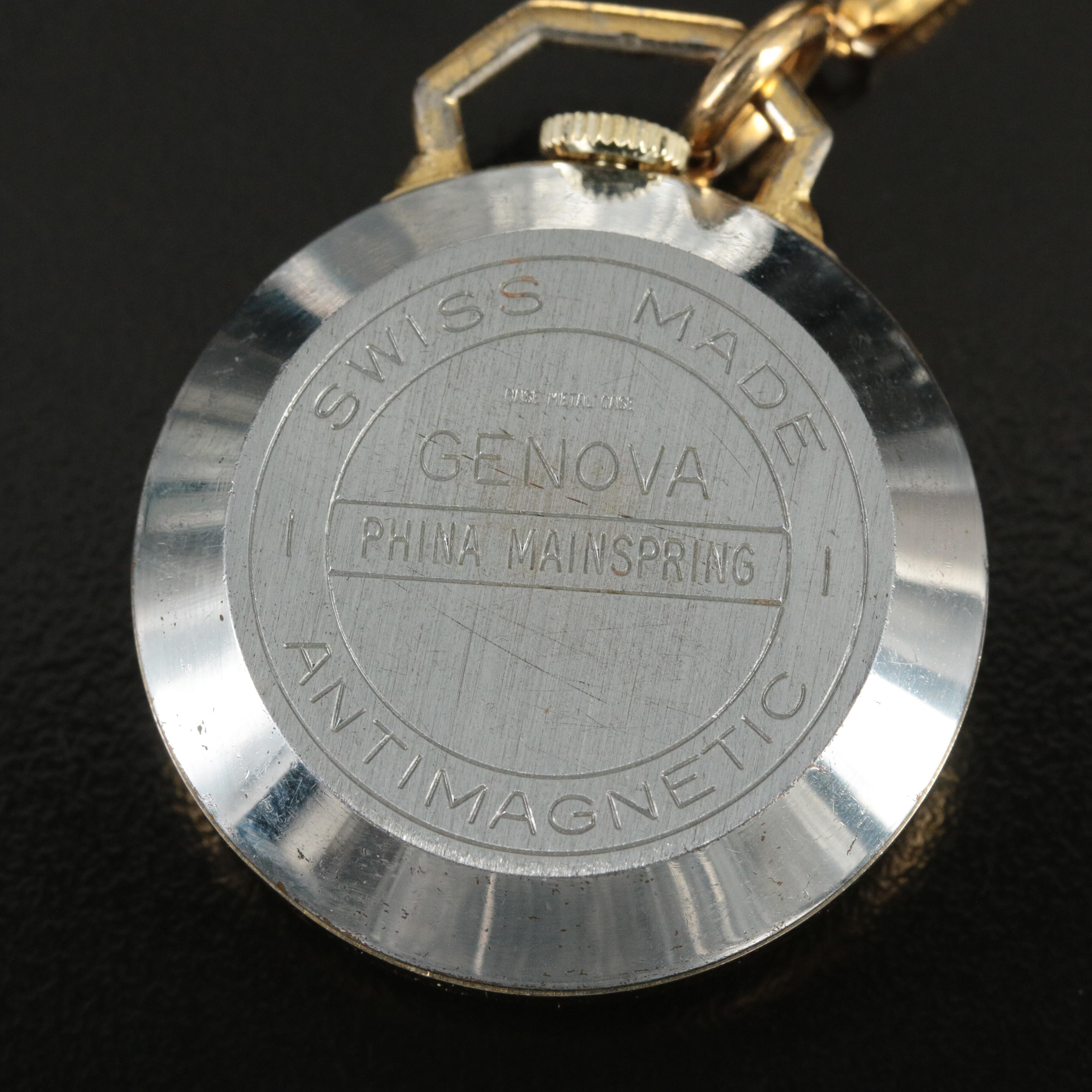 Genova Antimagnetic Swiss-Made Pendant Watch