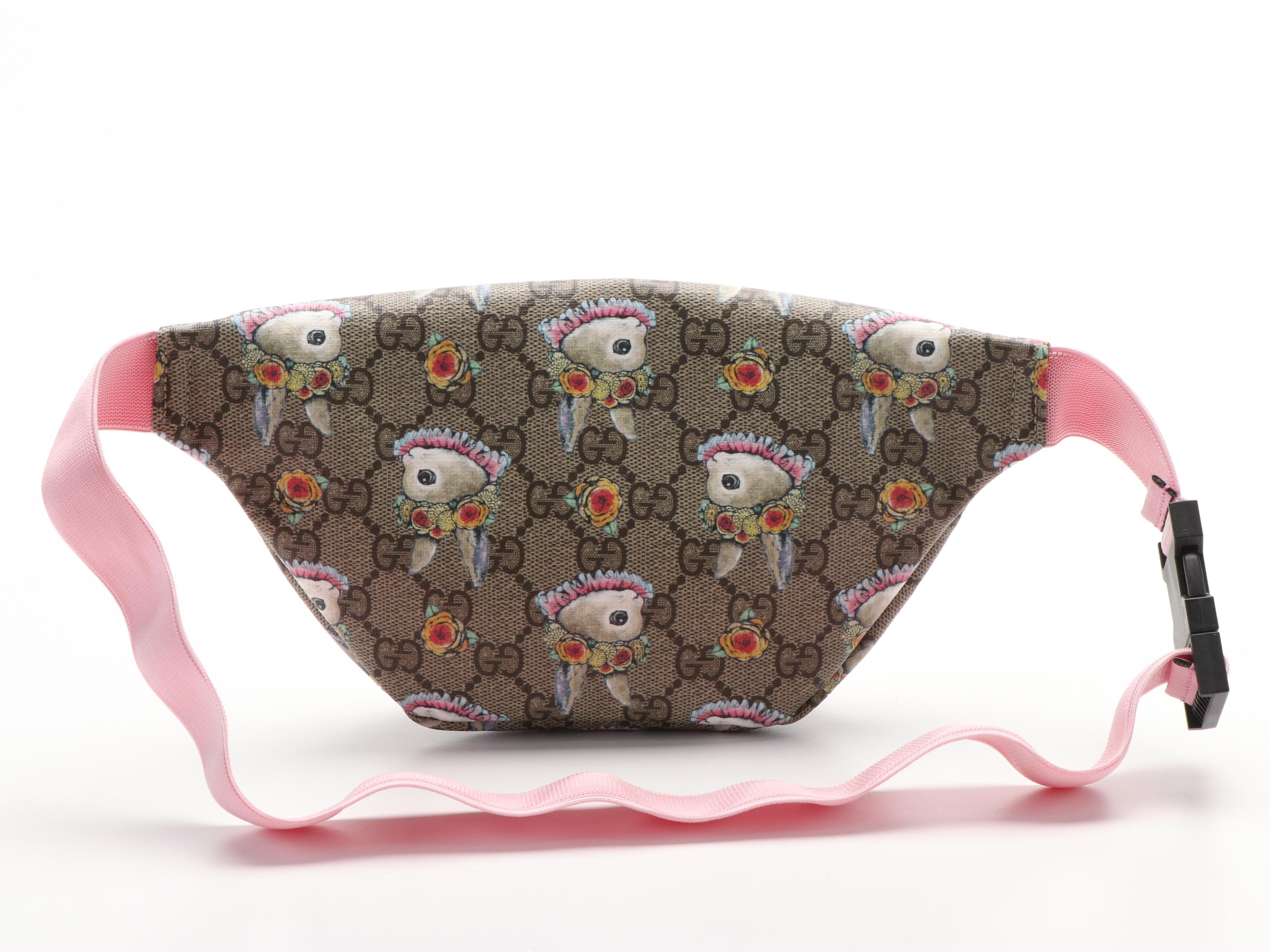 Gucci GG Supreme Yuko Higuchi Bunny Print Waist Bag