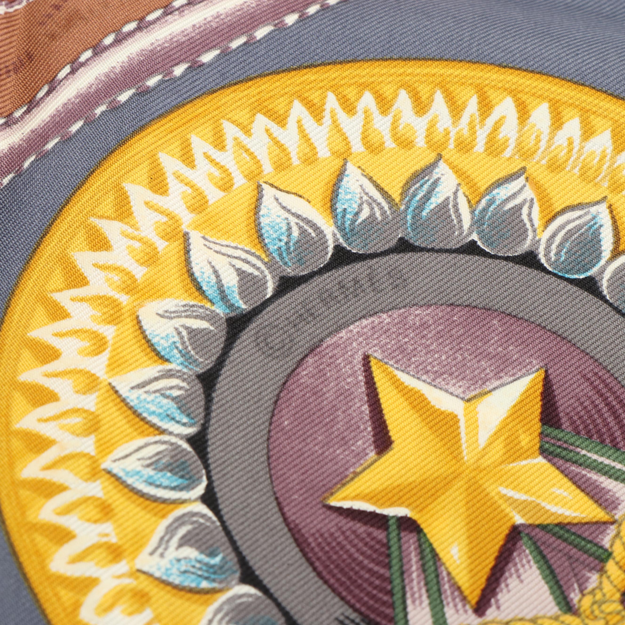 Hermès "Chevaiix de Trait" Silk Scarf