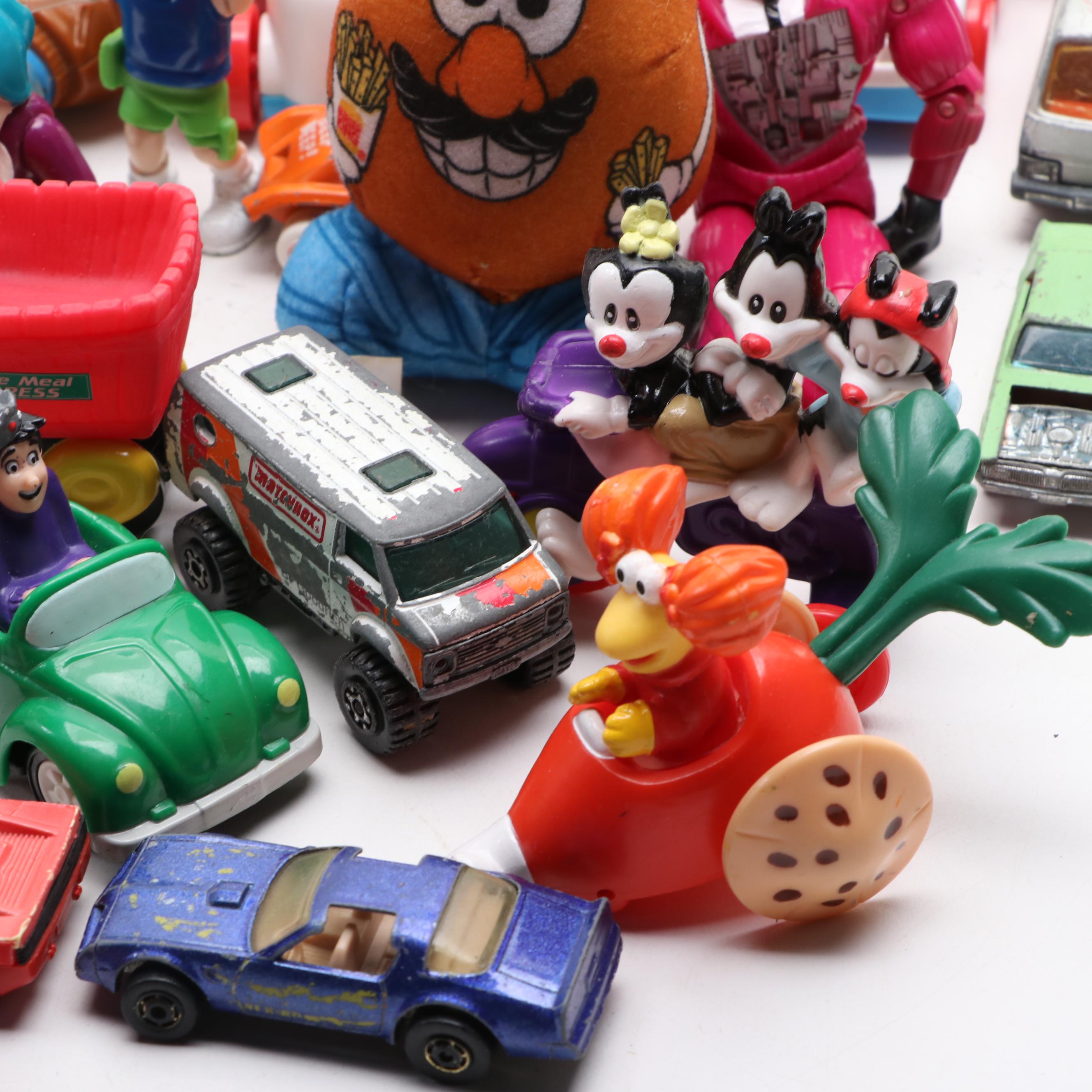 Fisher-Price "Jalopy" Pull Along Toy, Burger King "Mr. Potato Head" Plush, More