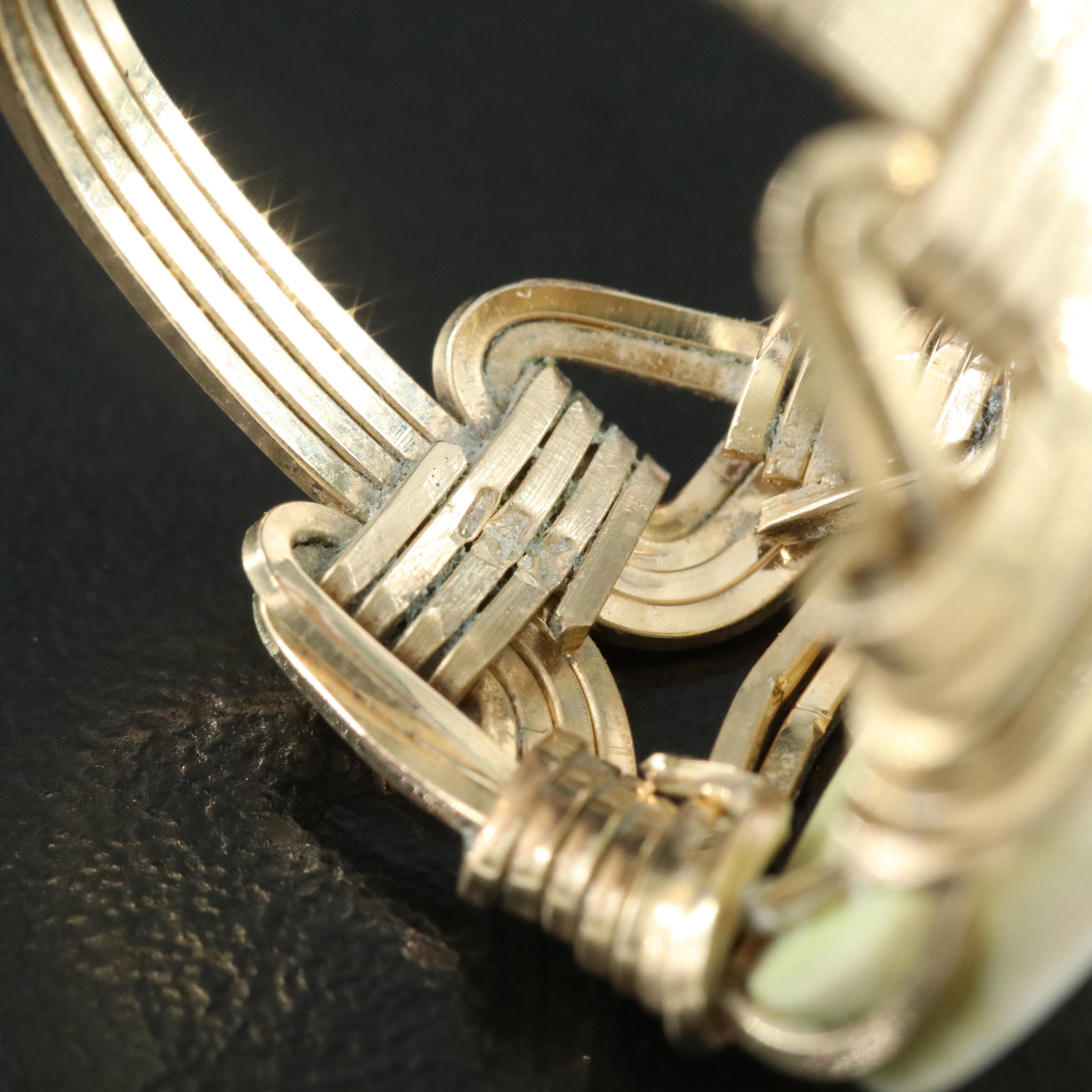 14K Gold-Filled Hand Carved Bone Scrimshaw Ring