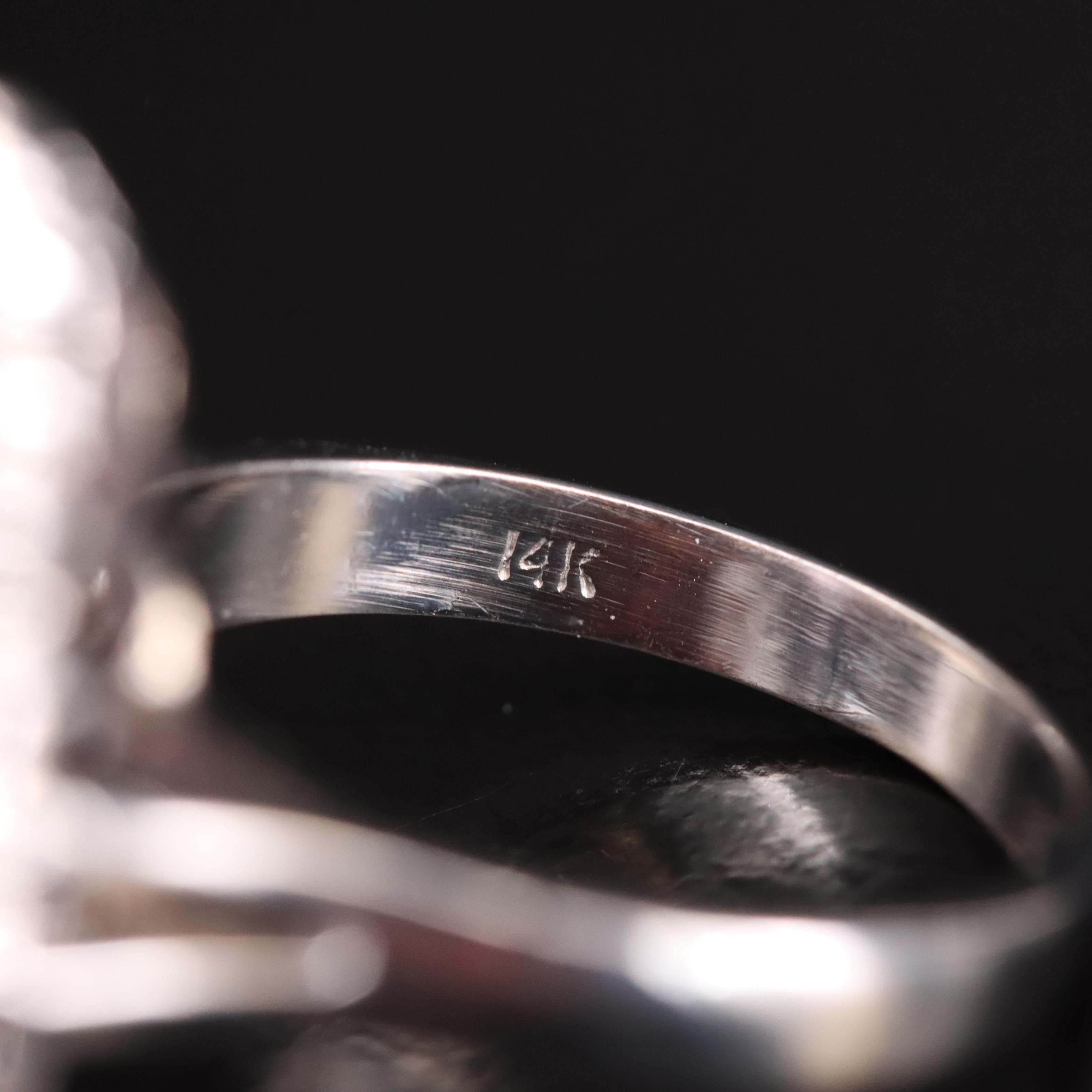 14K 12.32 CT Kunzite and Diamond Ring