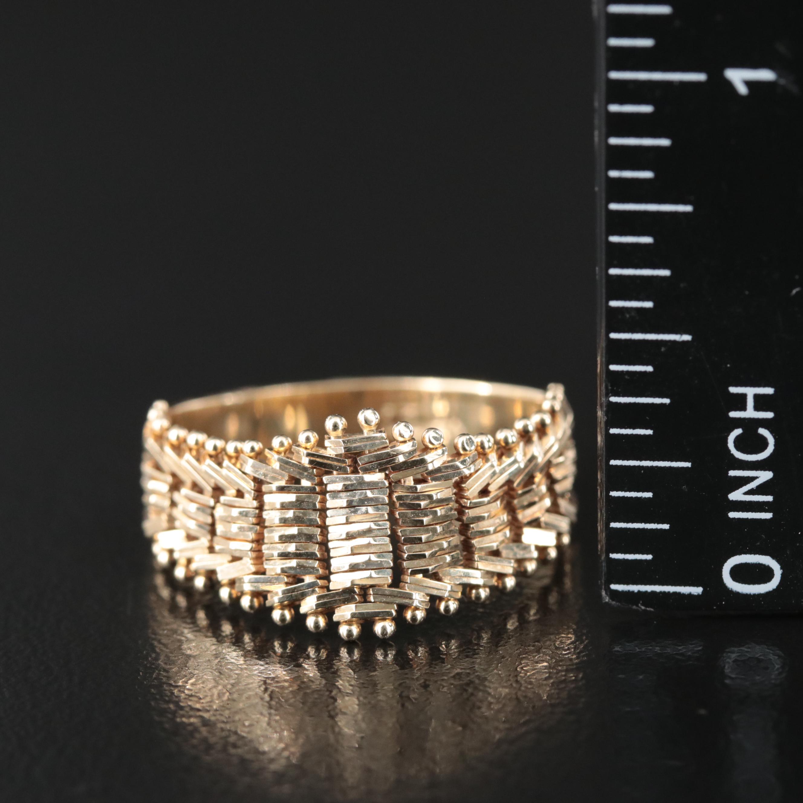 14K Articulated Riccio Chain Ring