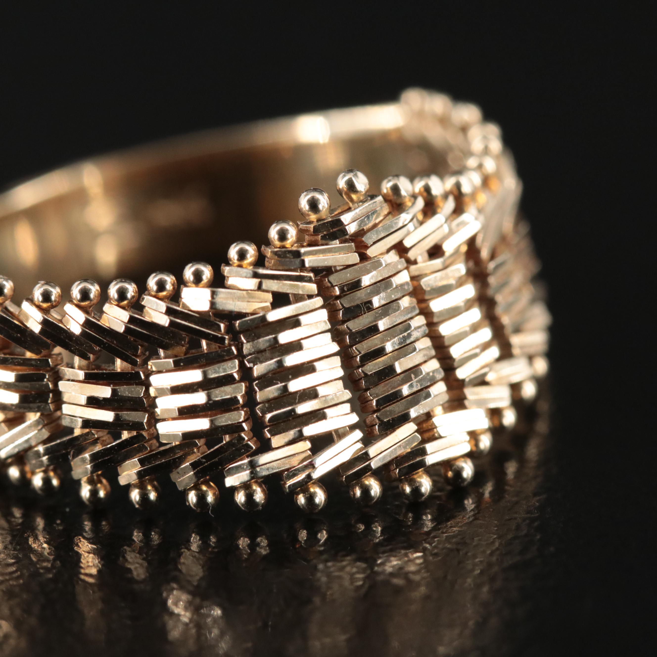 14K Articulated Riccio Chain Ring
