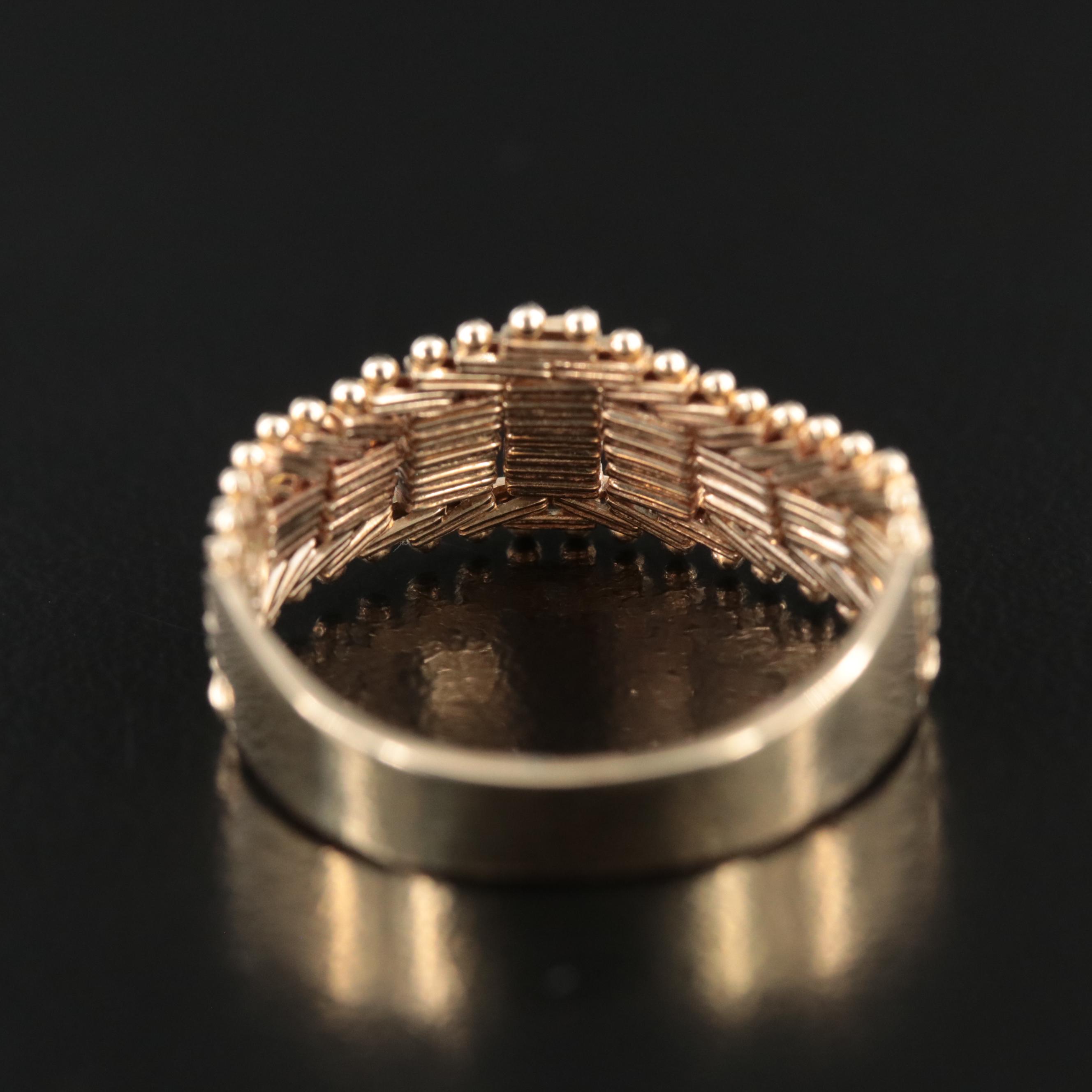 14K Articulated Riccio Chain Ring