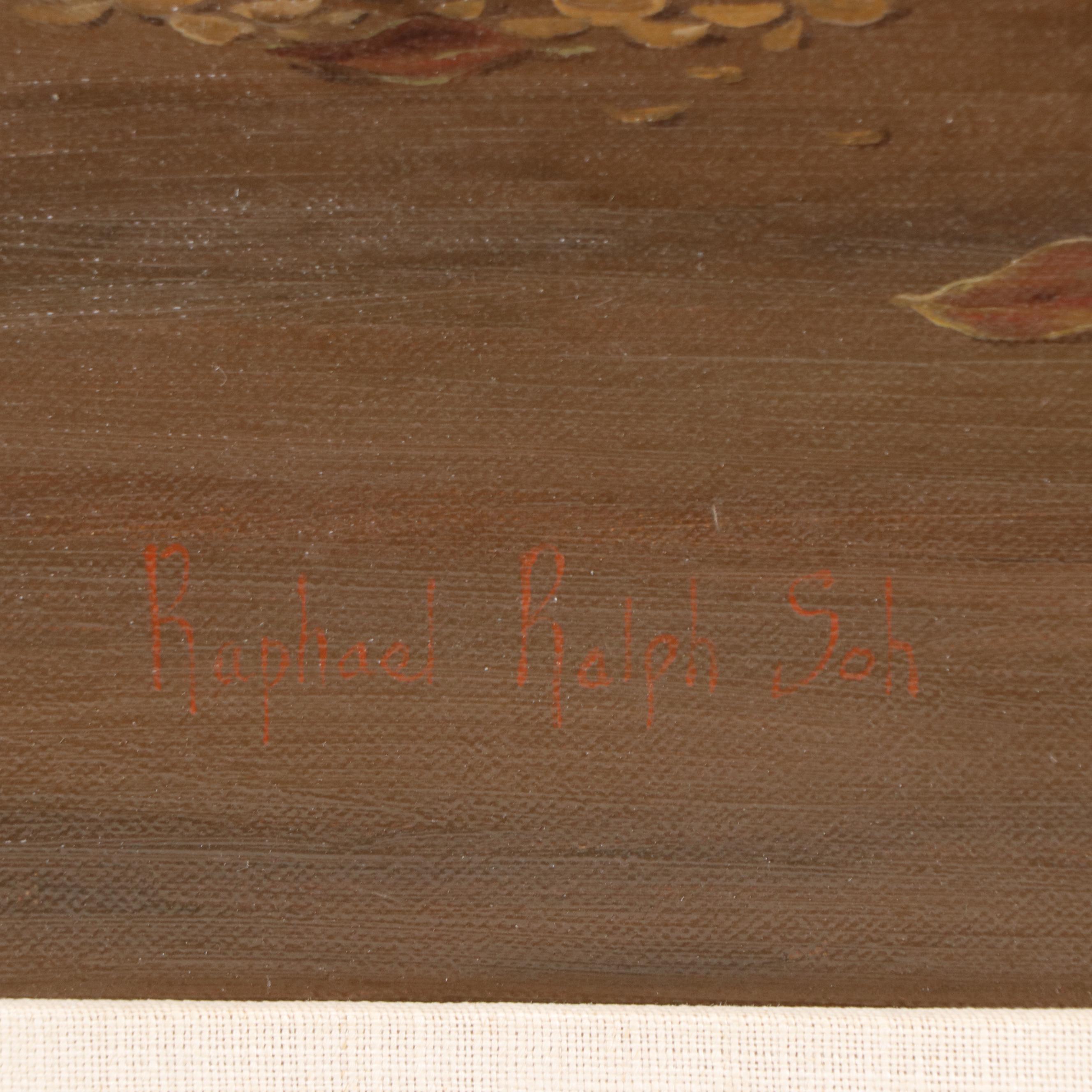 Raphael Ralph Soh Still Life Oil Painting "Chinese Fortune"