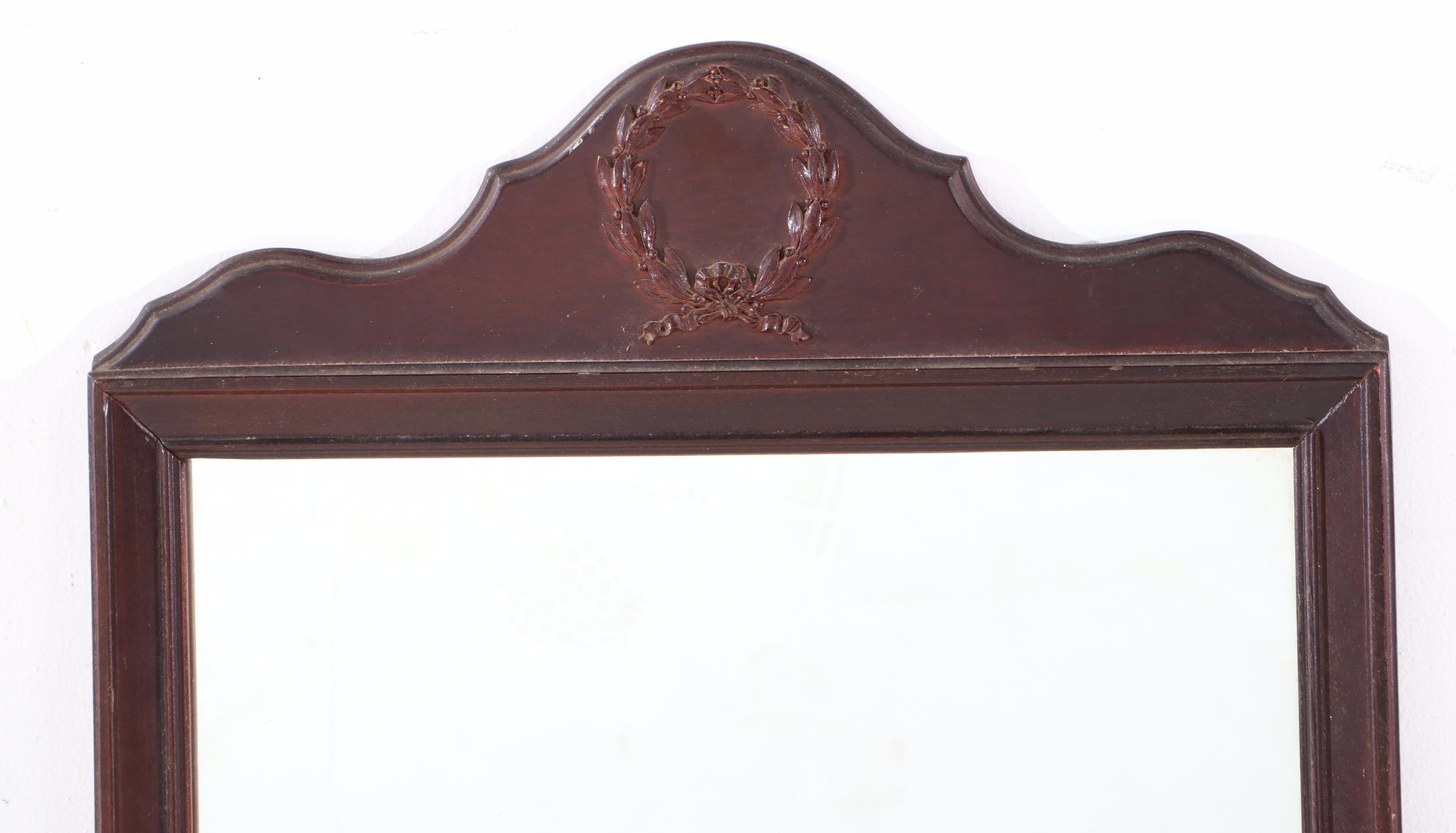 Late Victorian  Wood Framed Wall Mirror