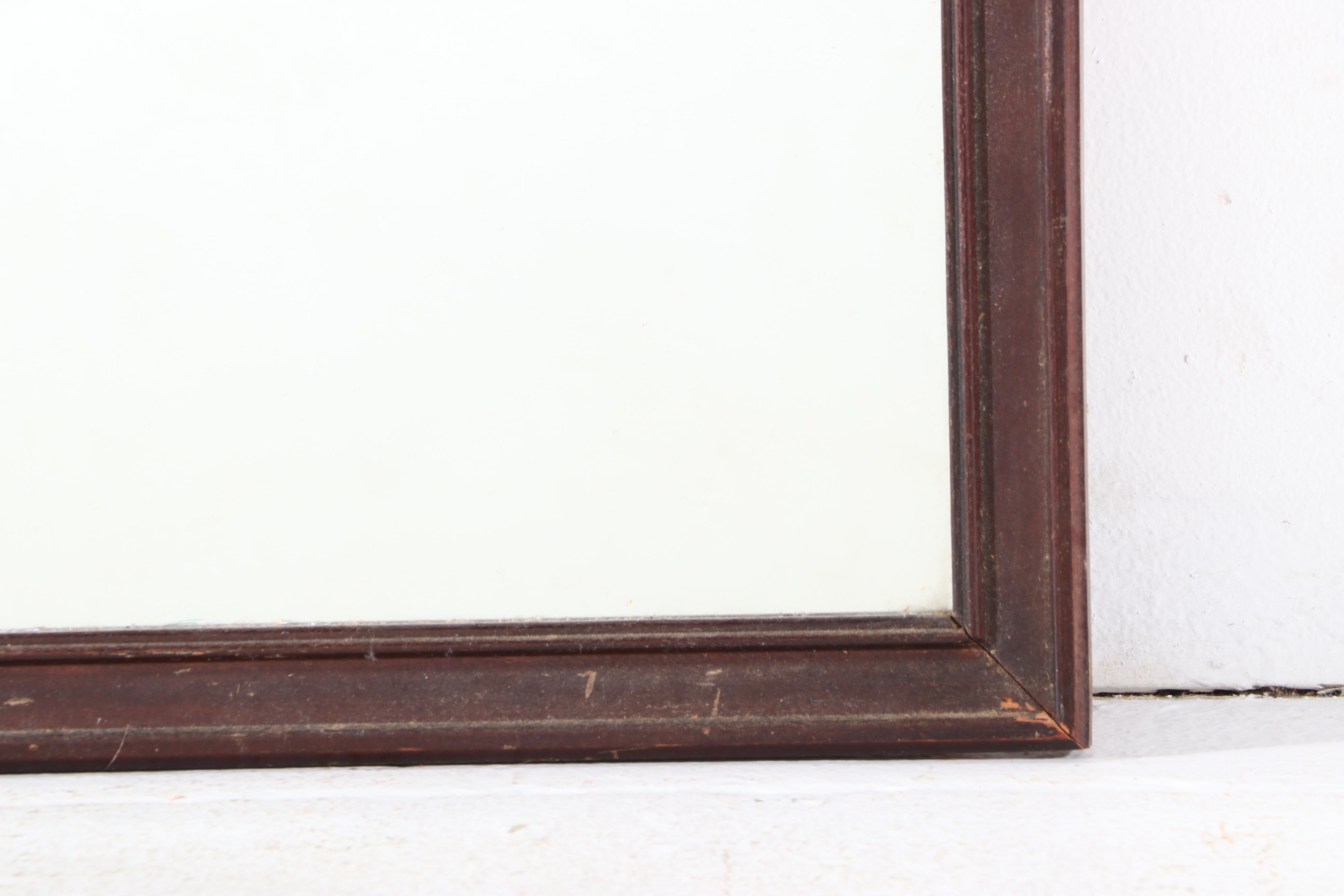 Late Victorian  Wood Framed Wall Mirror