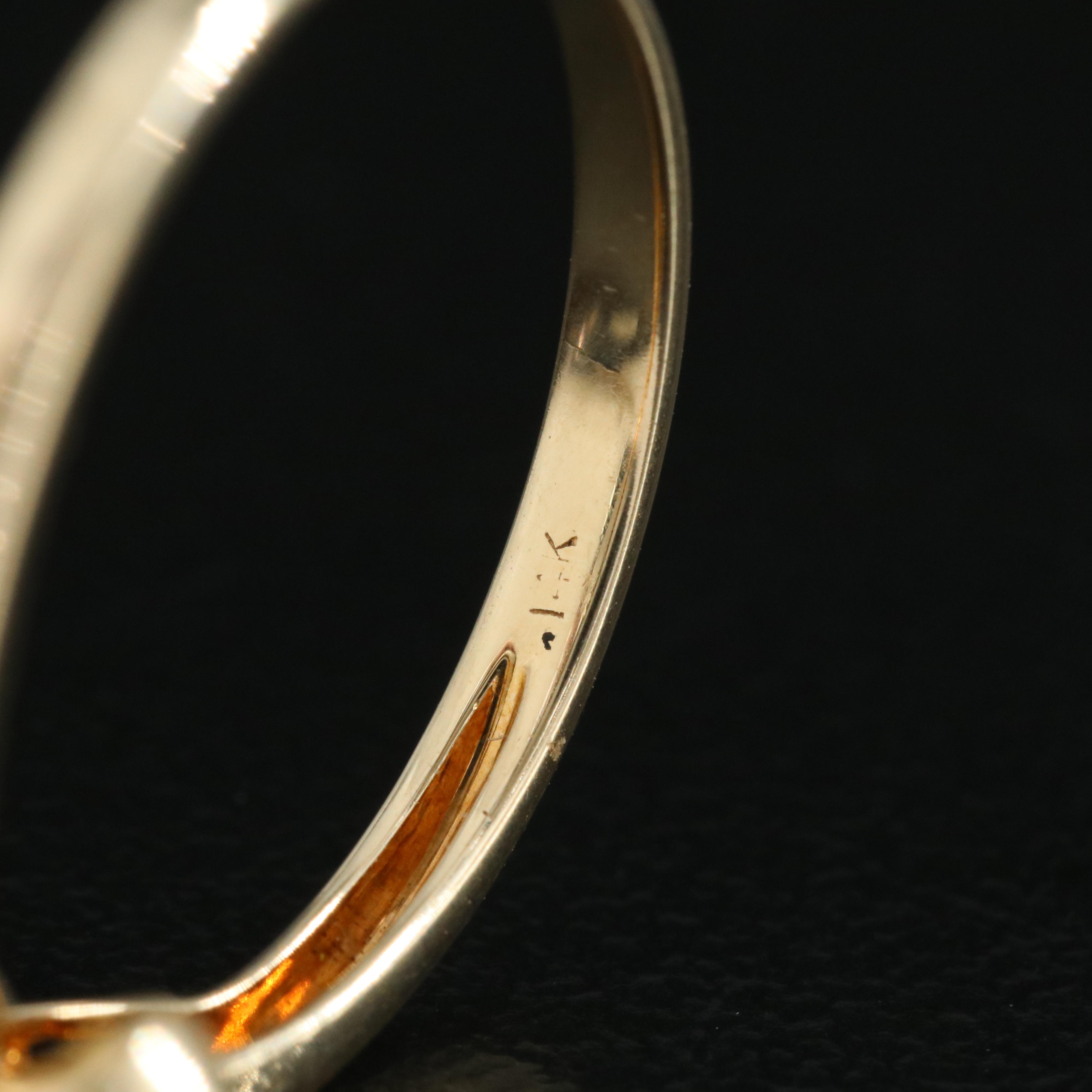 14K Sapphire and Diamond Enhancer Ring