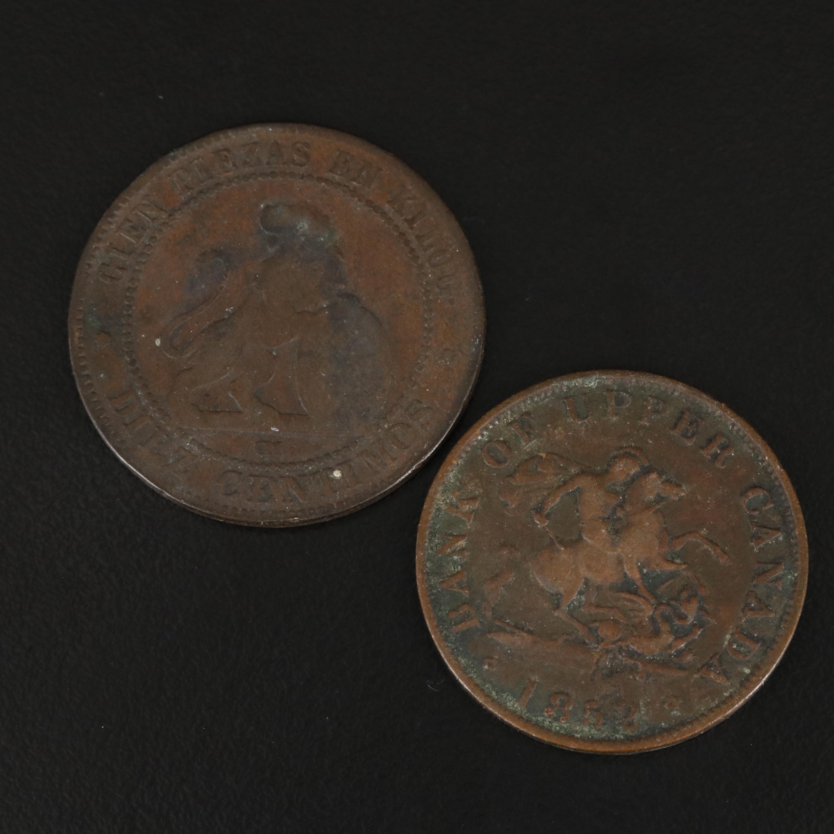 Eight Antique Foreign Coins