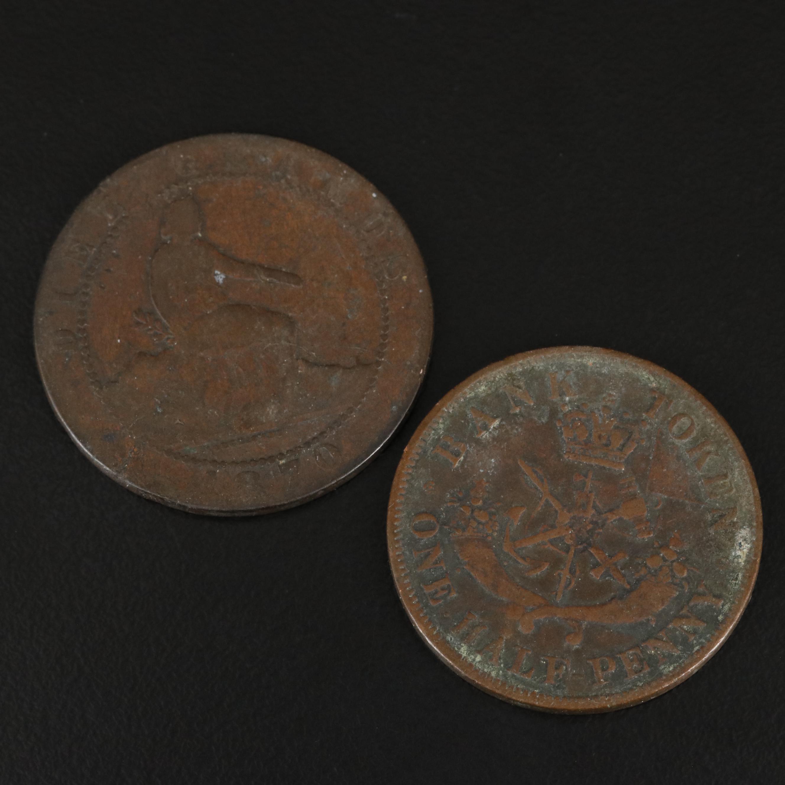 Eight Antique Foreign Coins