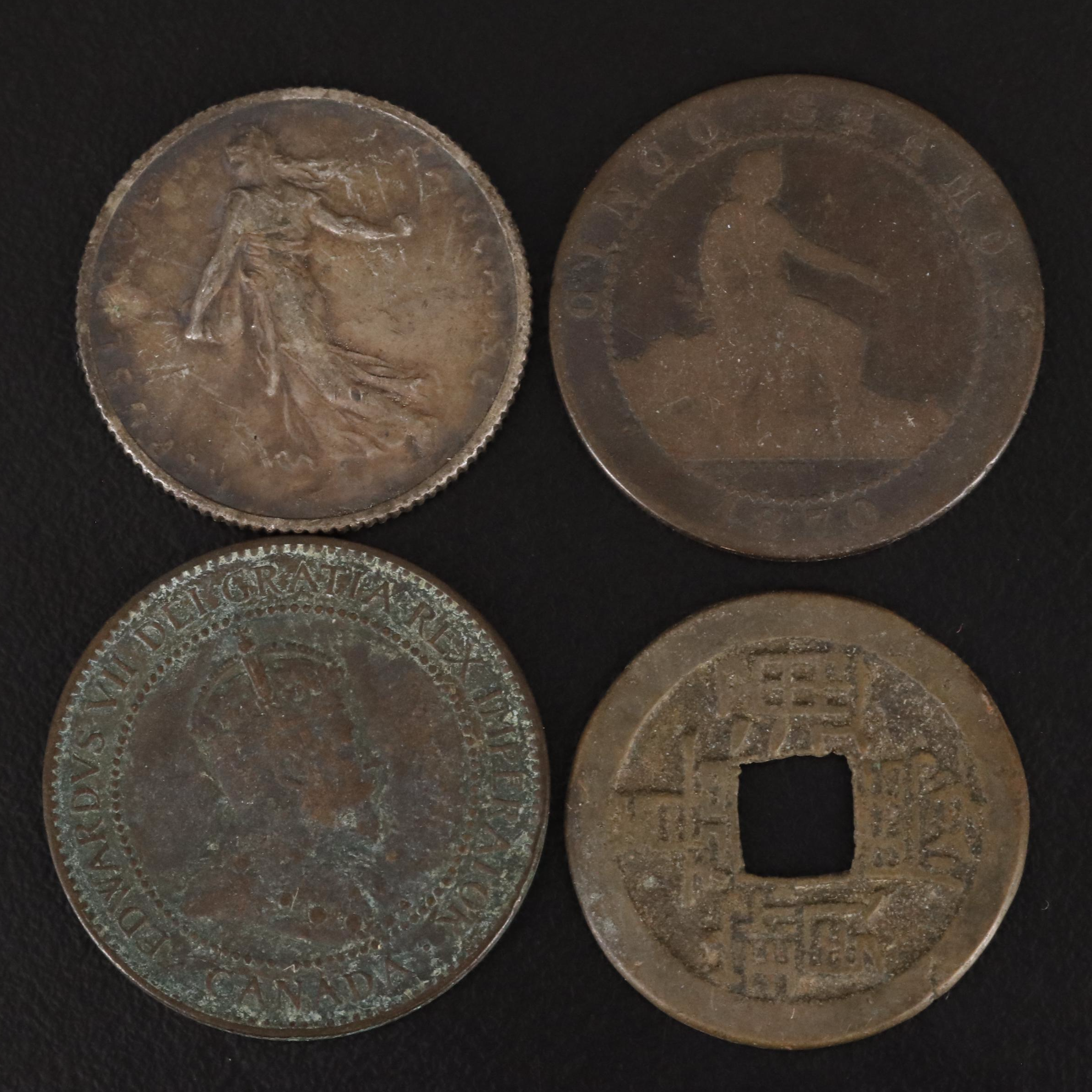 Eight Antique Foreign Coins