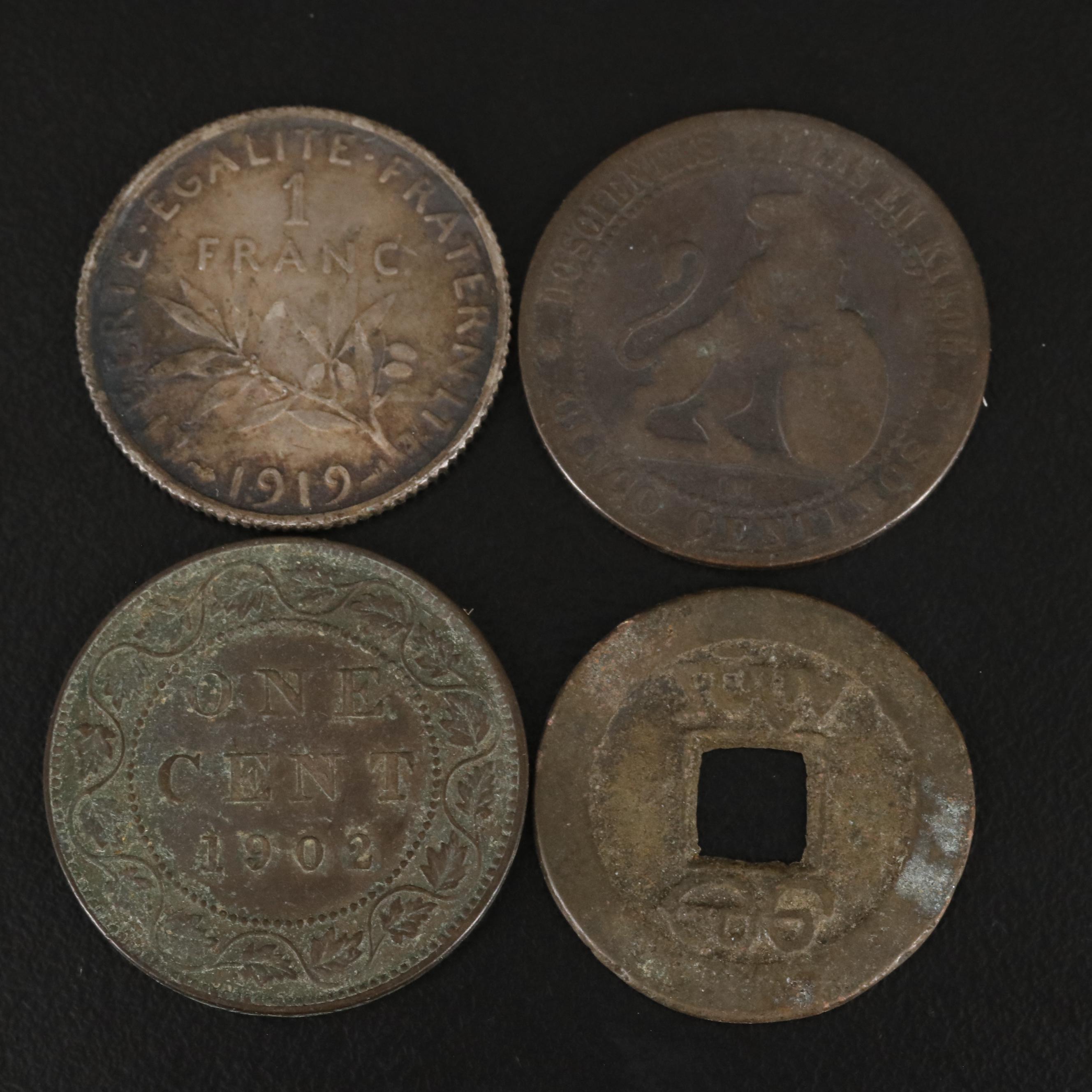 Eight Antique Foreign Coins