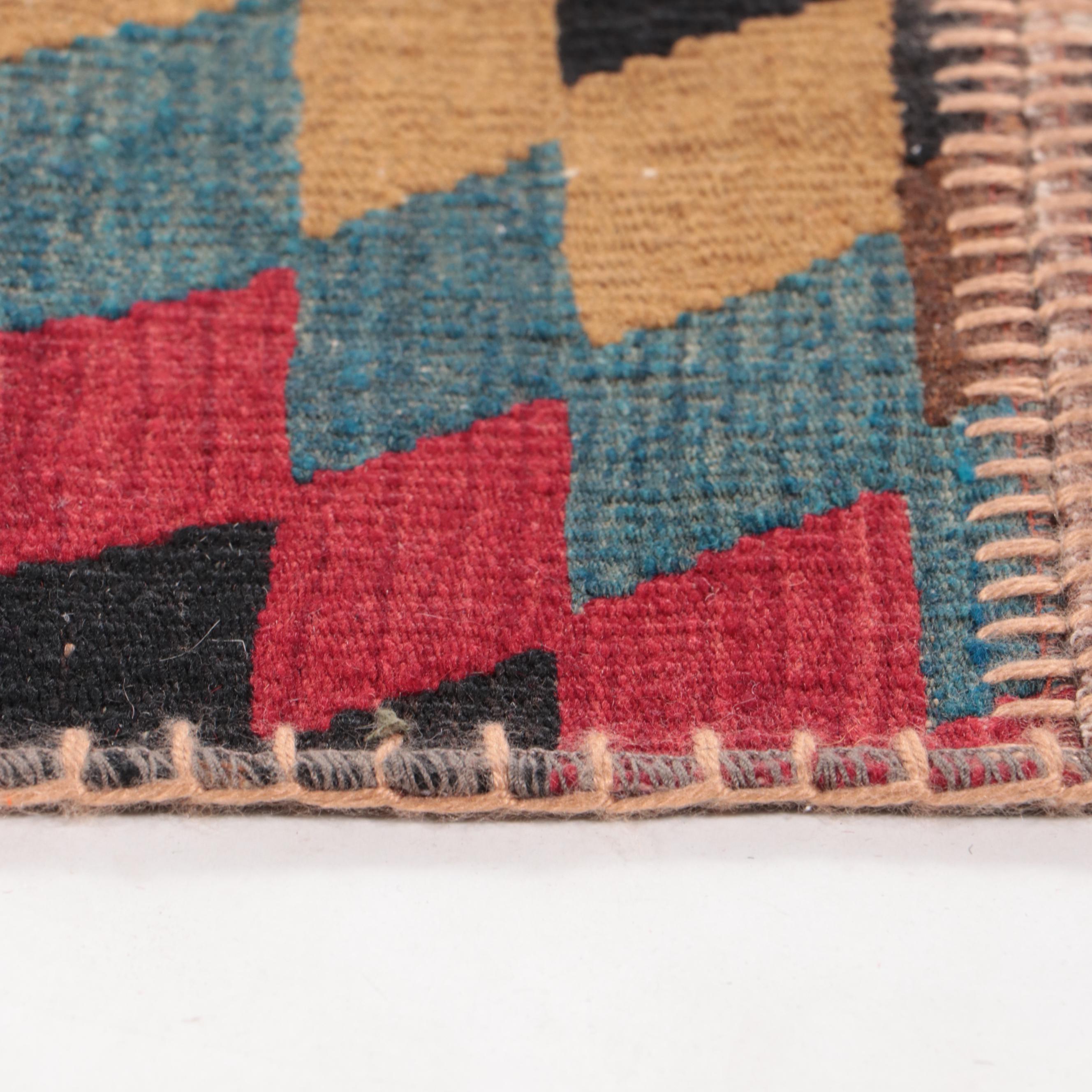 6'7 x 9'10 Handmade Turkish Pieced Patchwork Area Rug