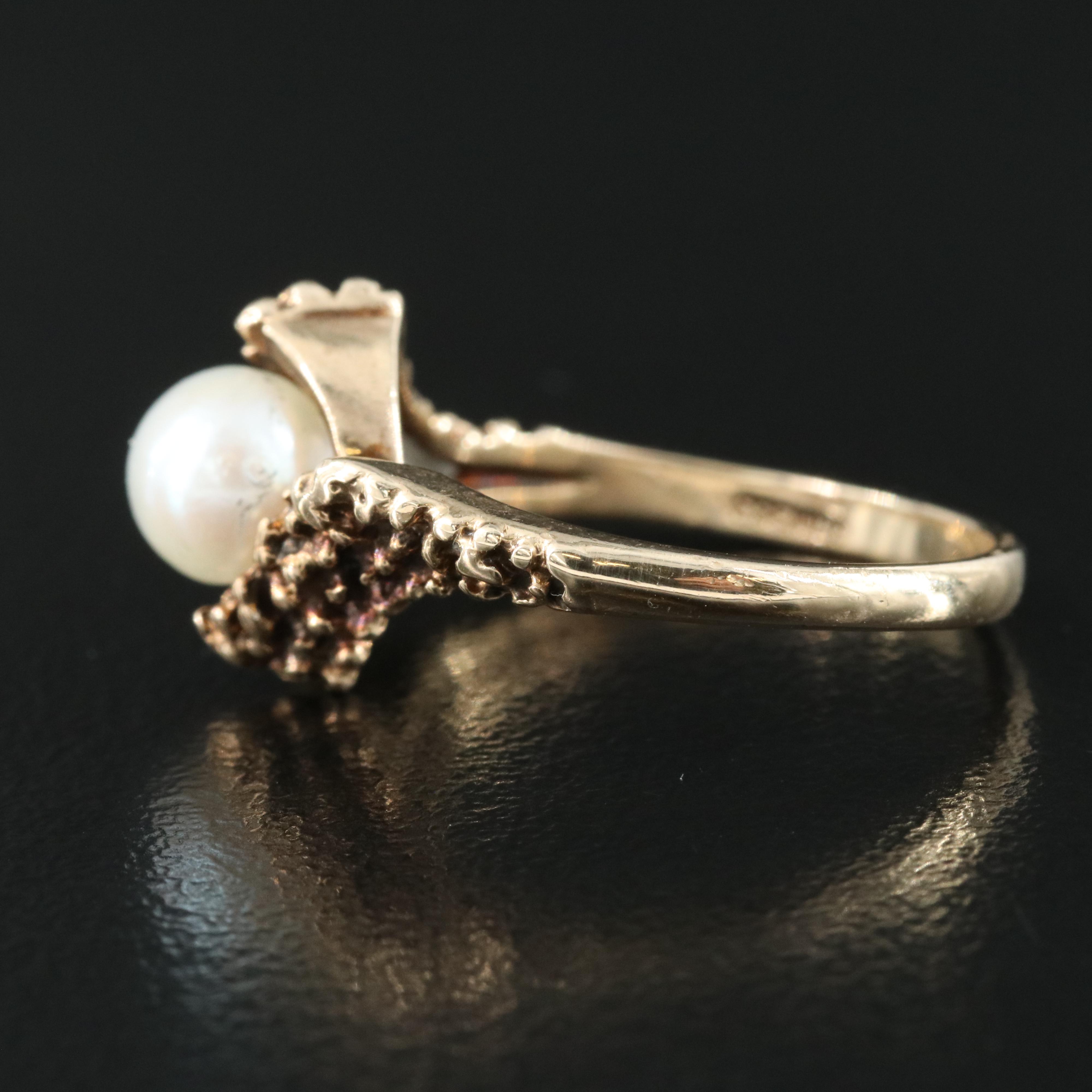 10K Pearl Ring