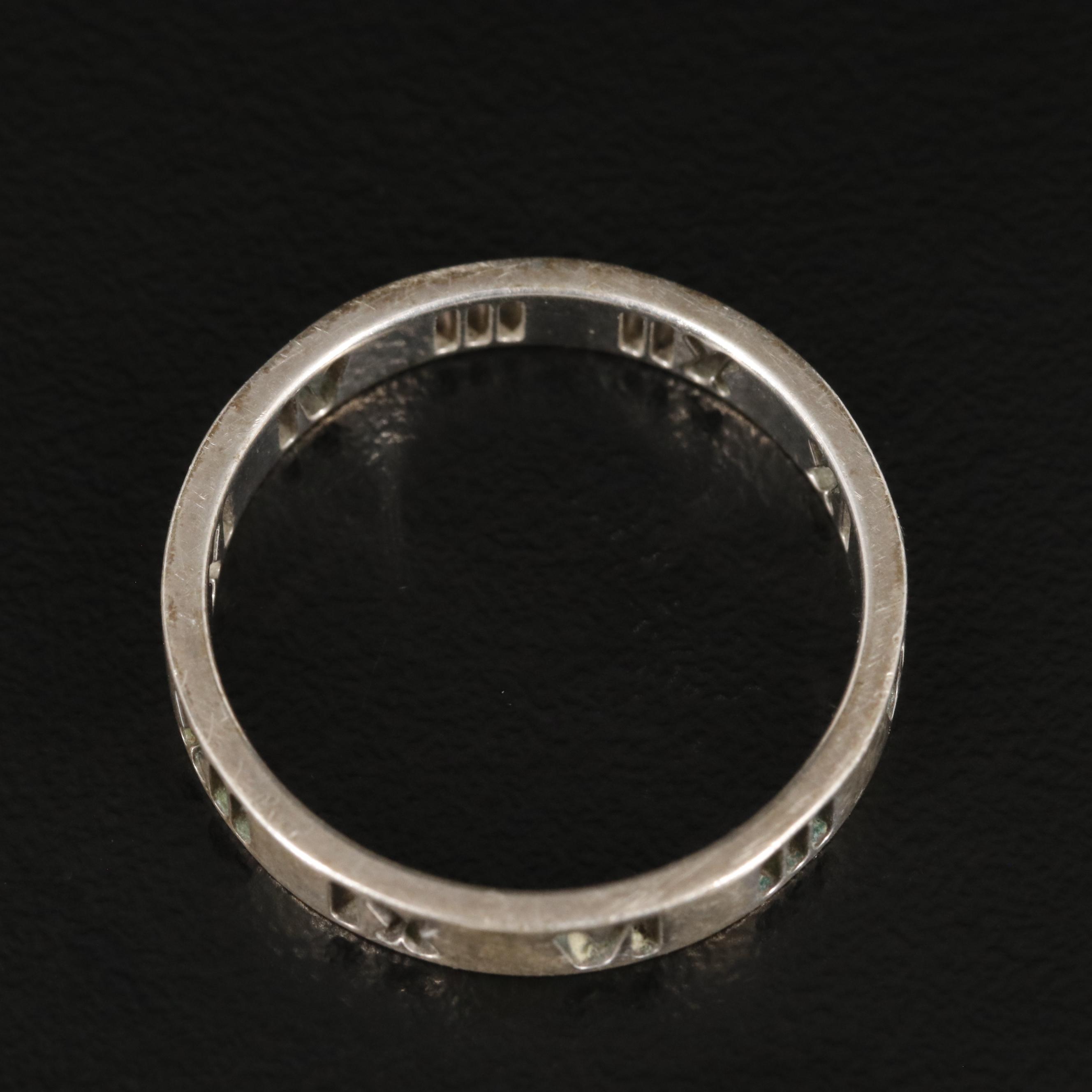 Tiffany & Co. Roman Numeral Band Ring With Box