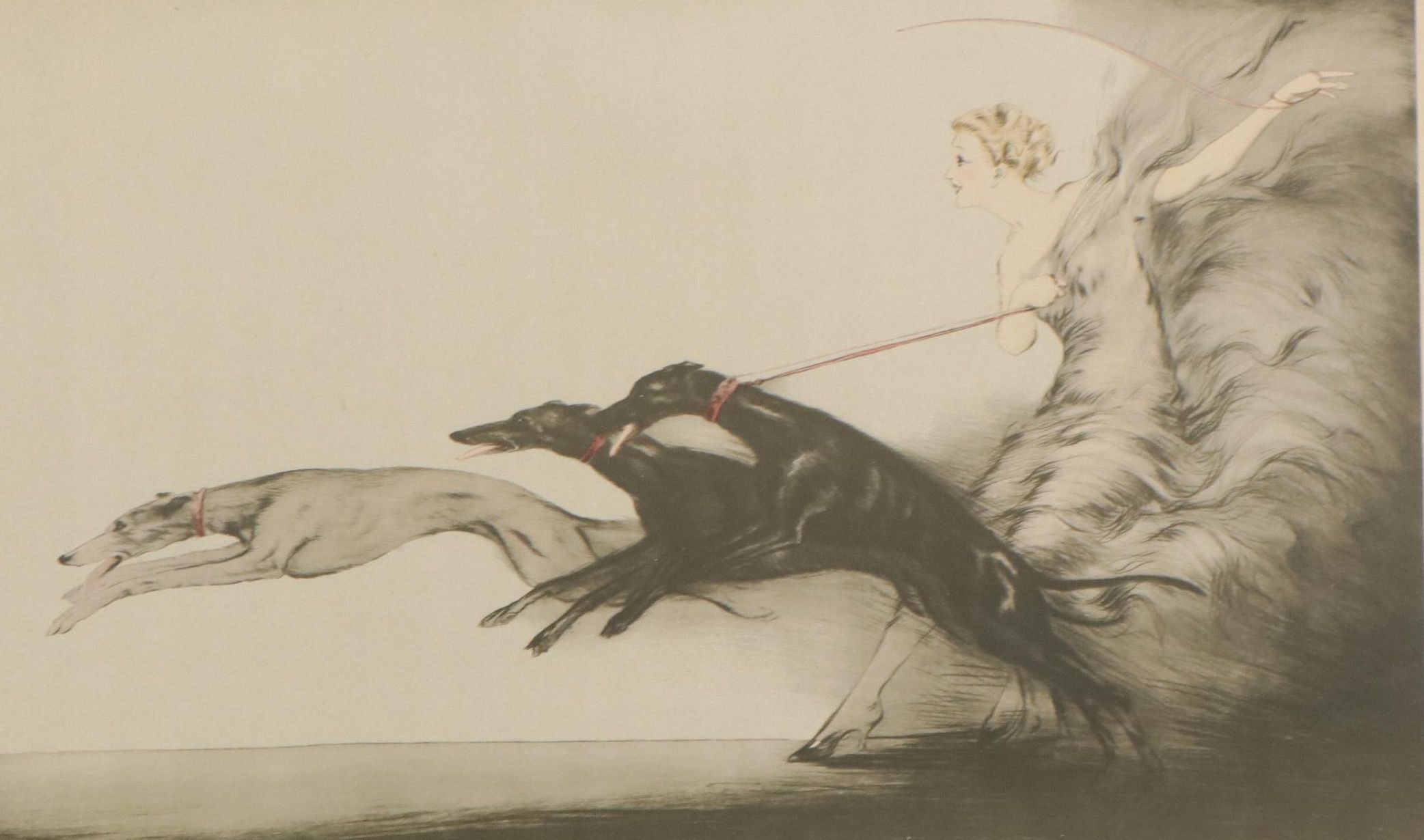 Halftone After Louis Icart "Vitesse (Speed II)"