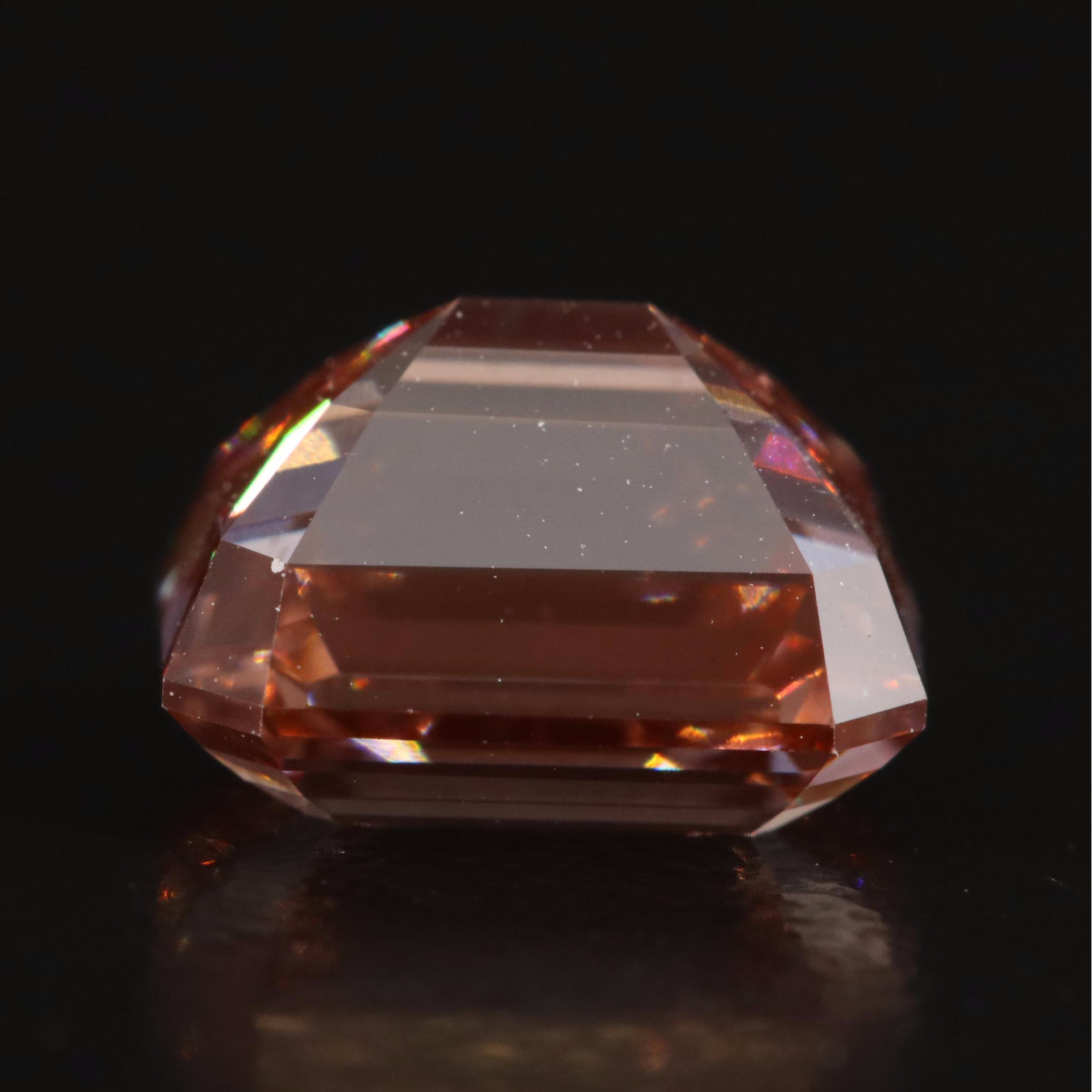 Loose 3.00 CT Fancy Pinkish Orange Diamond