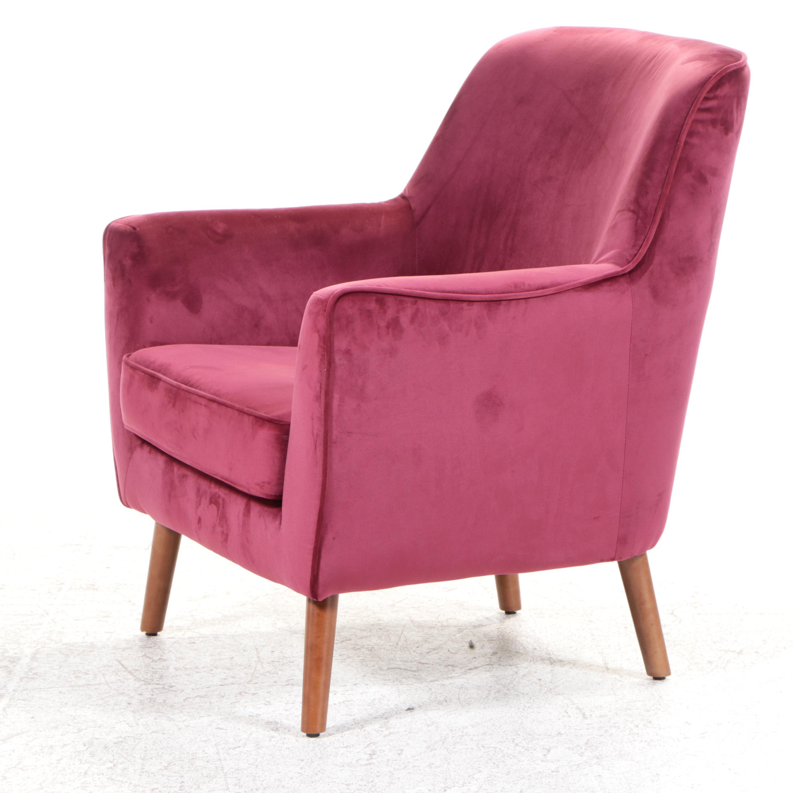 JGW Furniture Modernist Style Upholstered Lounge Chair