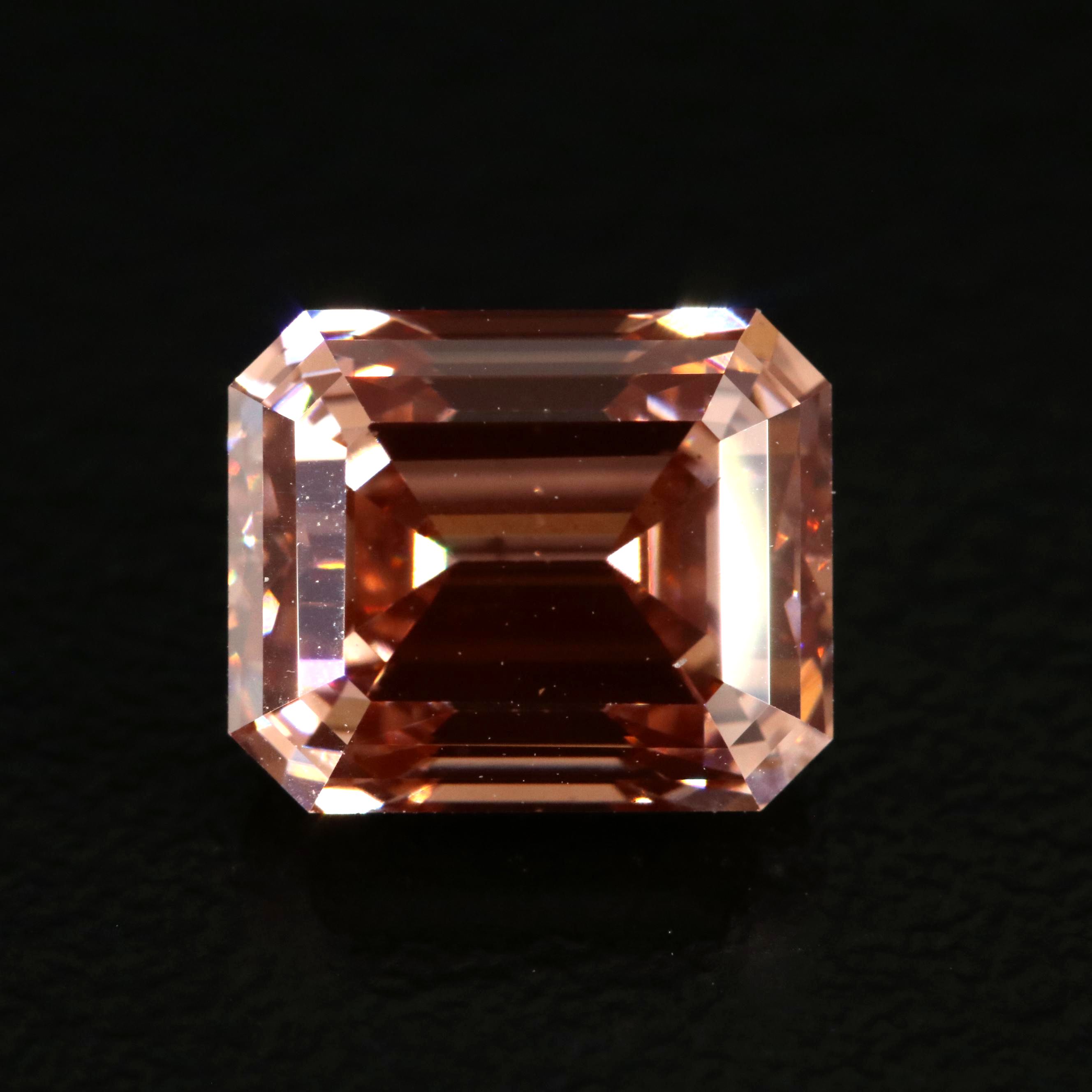 Loose 3.00 CT Fancy Pinkish Orange Diamond