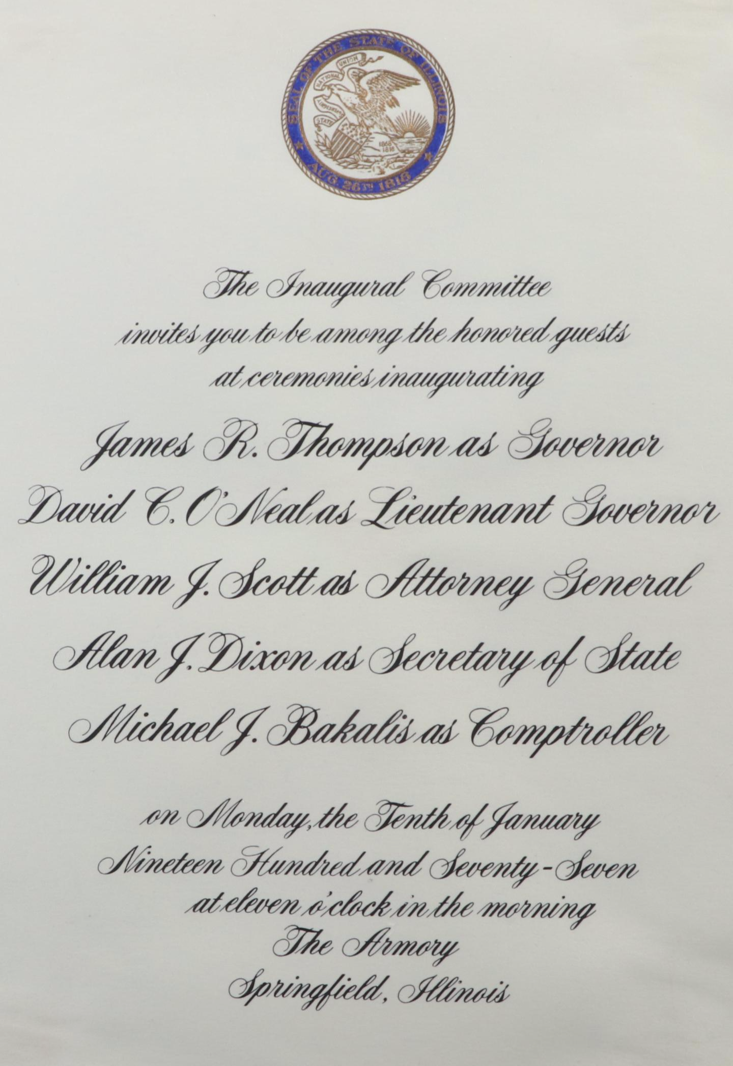 Jimmy Carter, Walter Mondale and George Bush Signed Prints with Letters, More