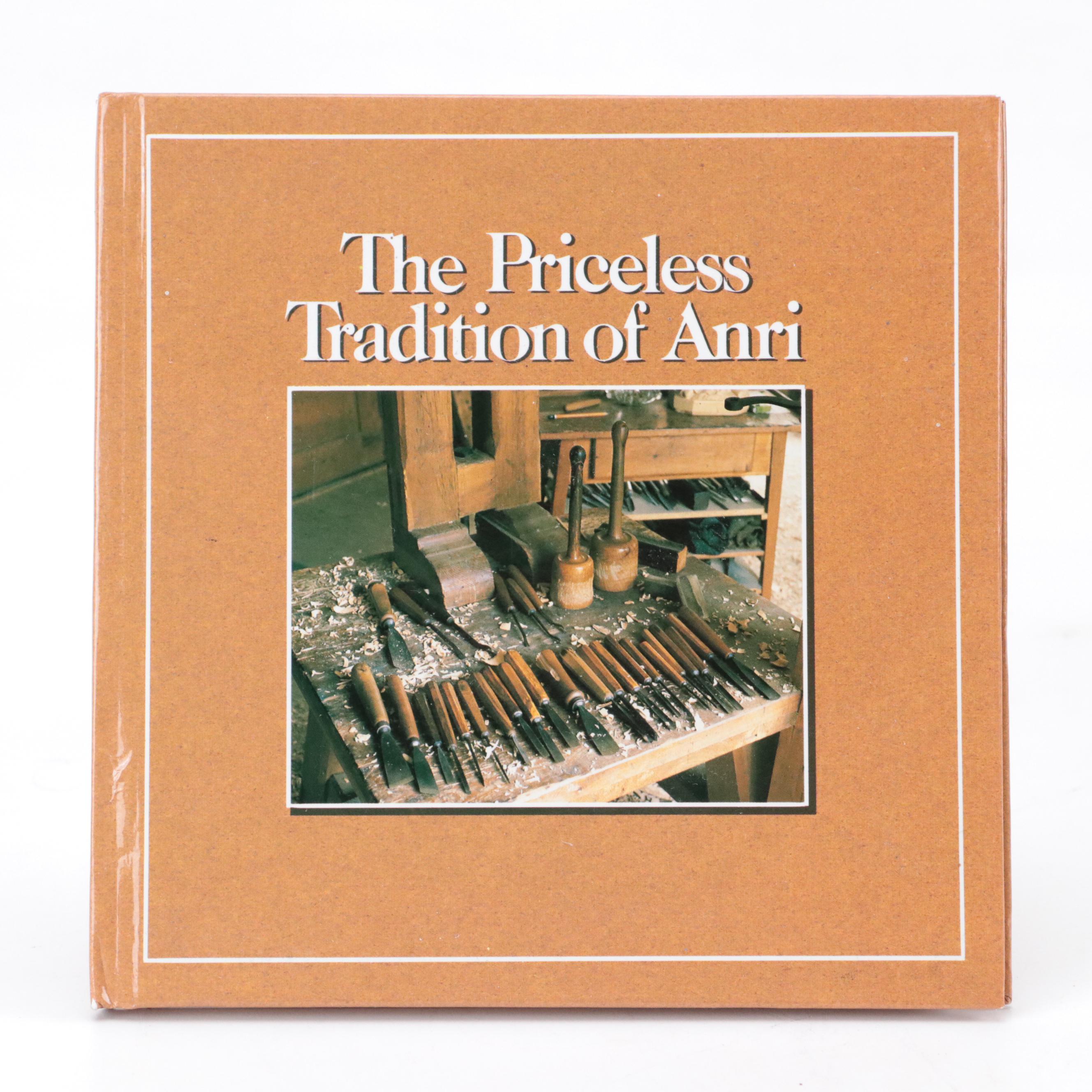 ANRI Italian Hand-Carved Wooden Nativity With Creche and Collectors Book