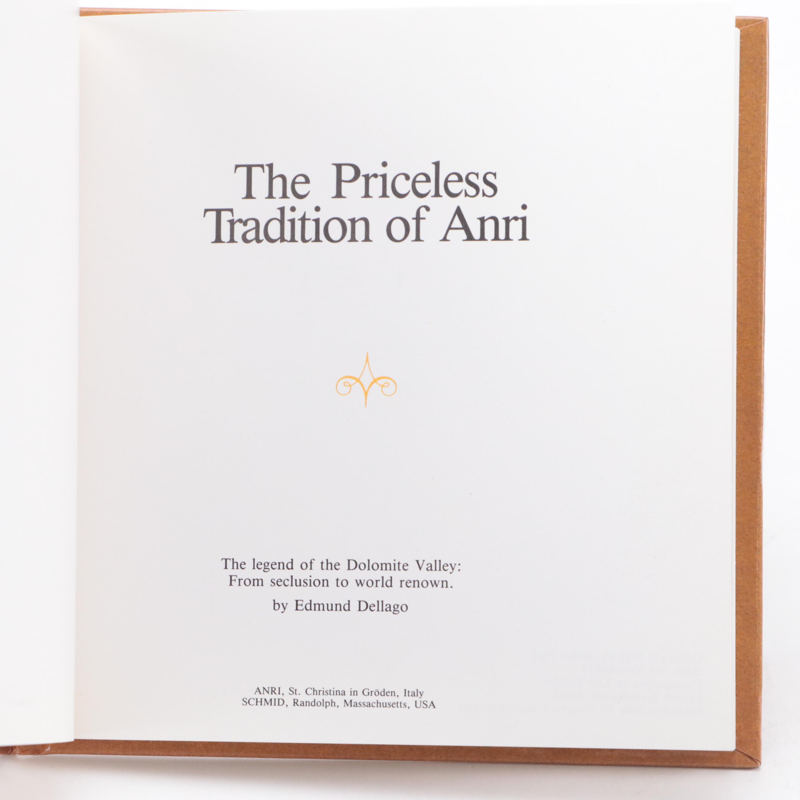 ANRI Italian Hand-Carved Wooden Nativity With Creche and Collectors Book