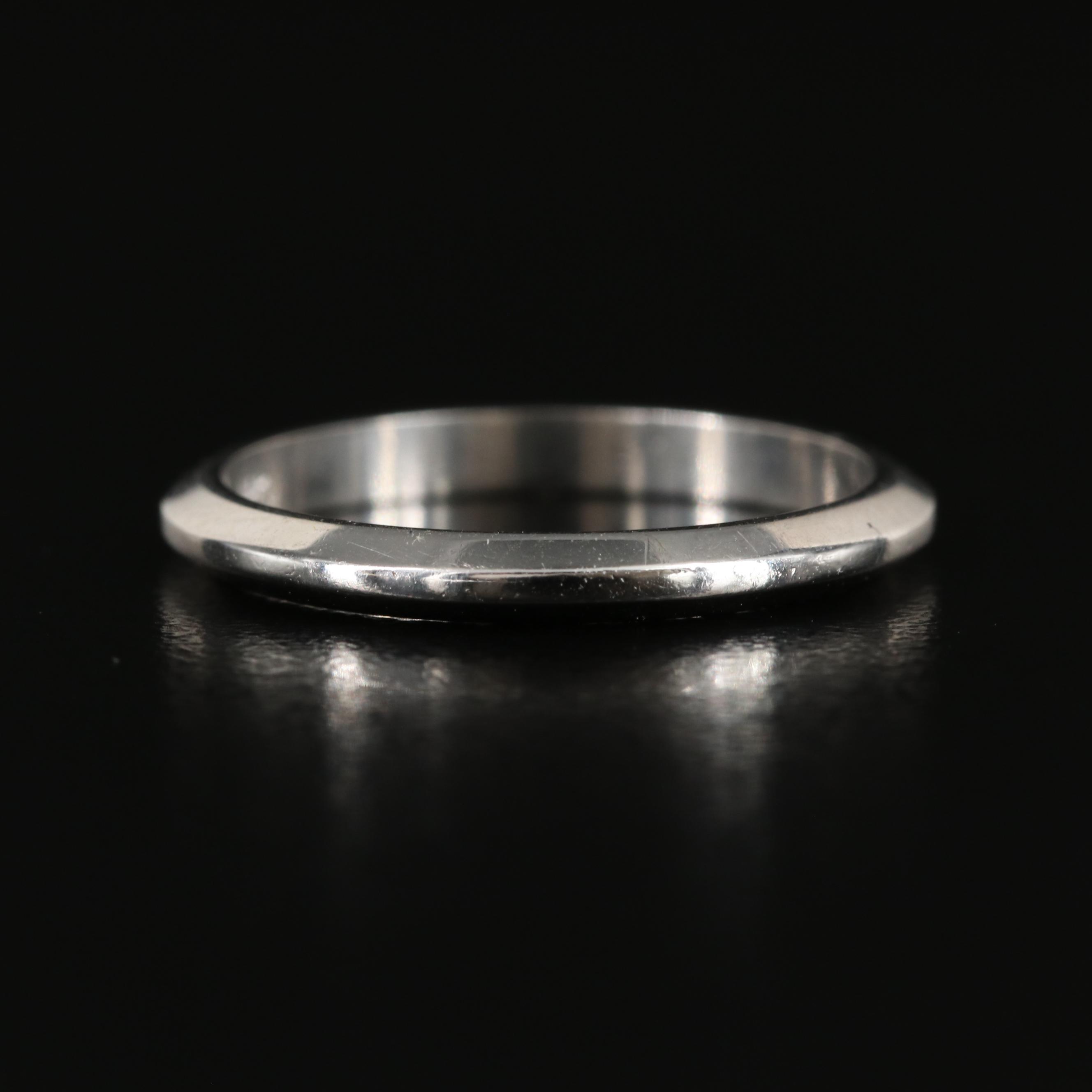 14K Knife Edge Band EBTH