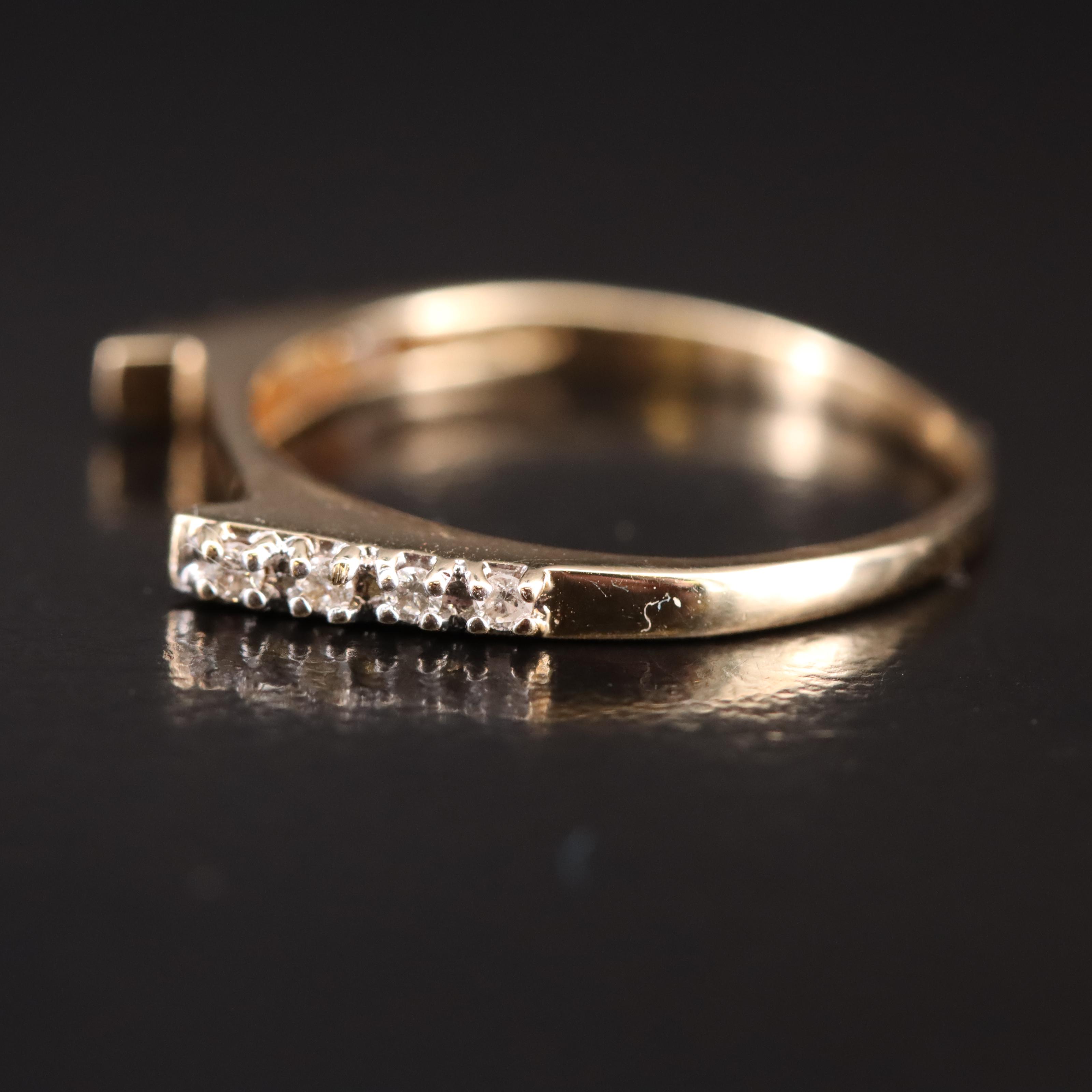14K 0.08 CTW Diamond Ring
