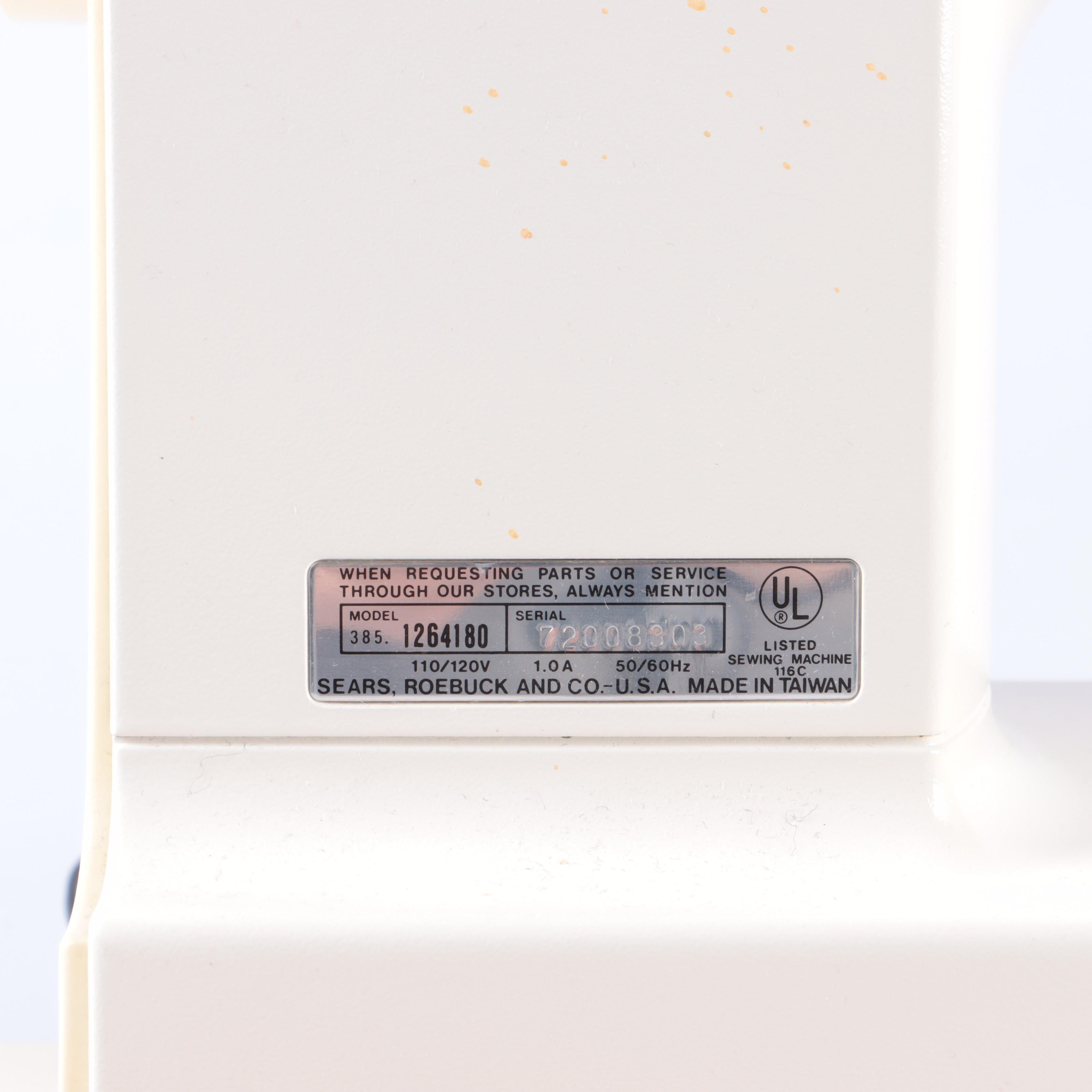 Kenmore Model 385 Standard Sewing Machine, Late 20th Century