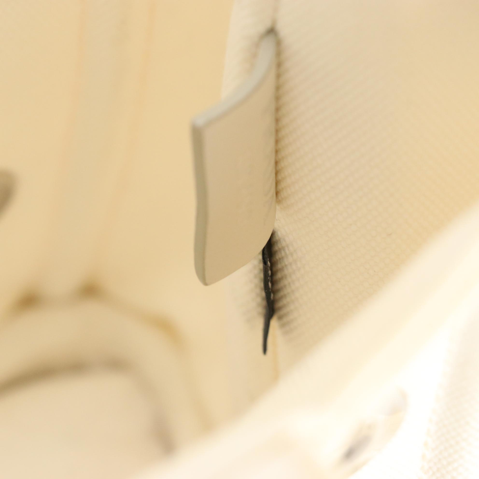 Prada Grommet Canapa Tote Bag in White Canvas