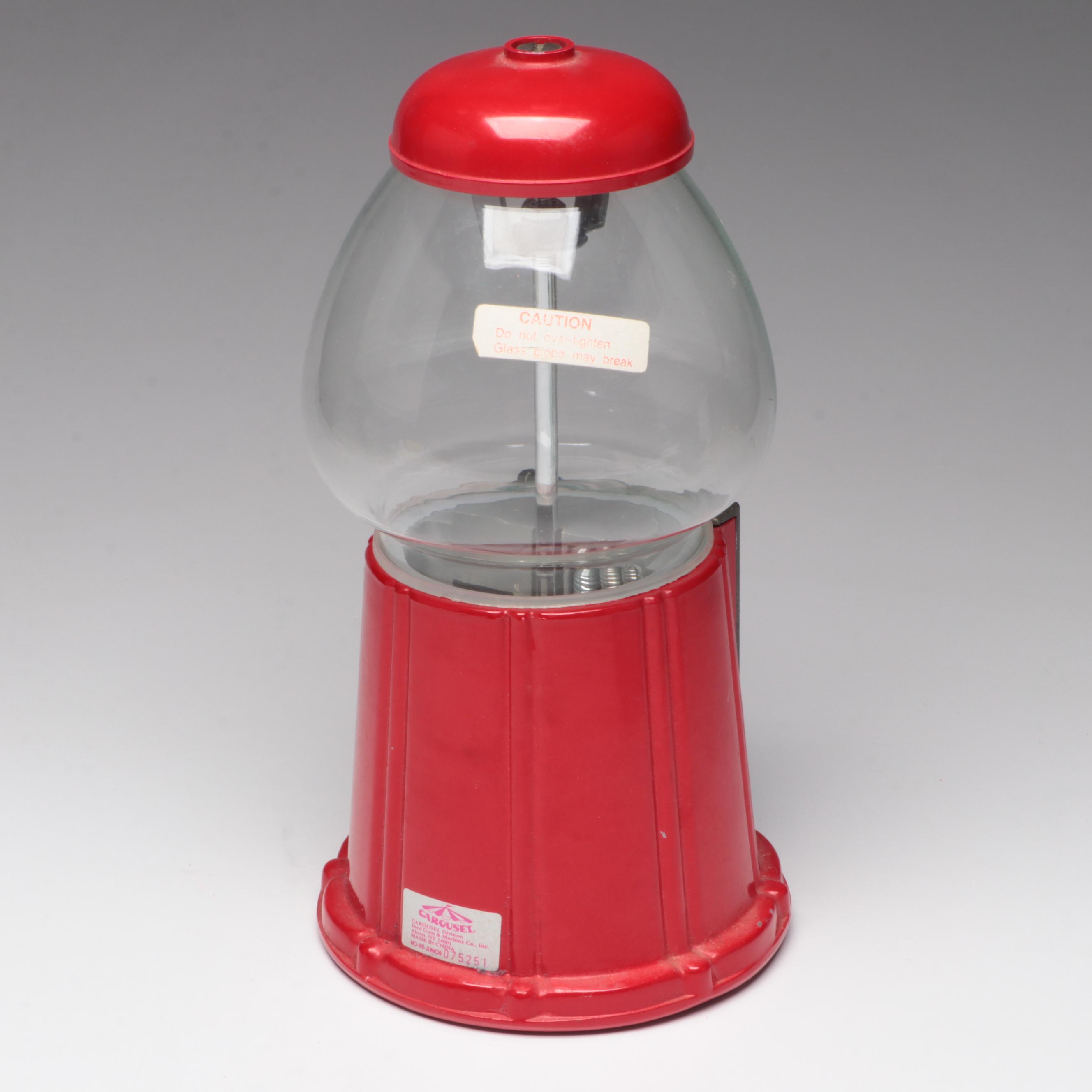 Carousel No. 99 Junior Gumball Machine with Glass Wig Stand