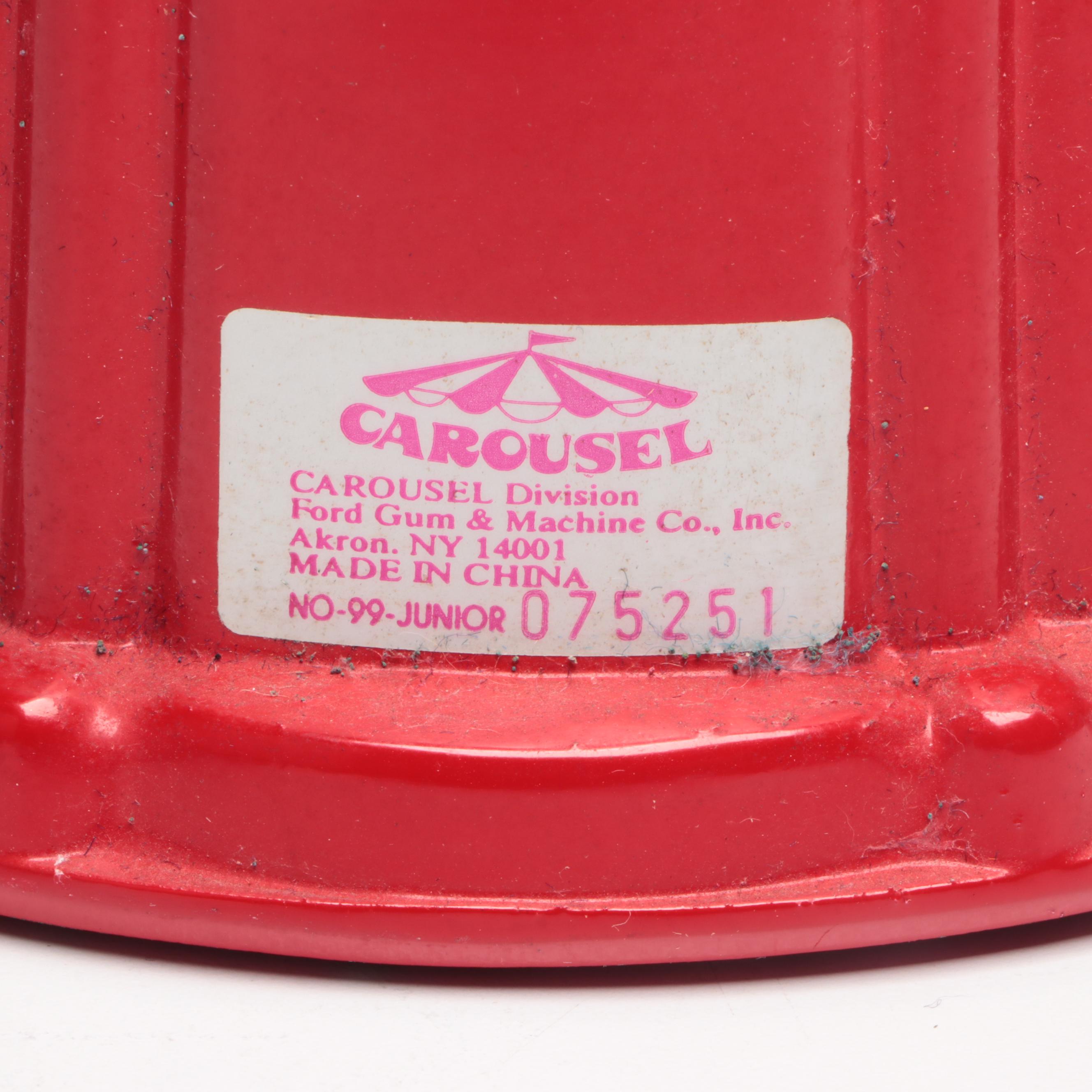 Carousel No. 99 Junior Gumball Machine with Glass Wig Stand