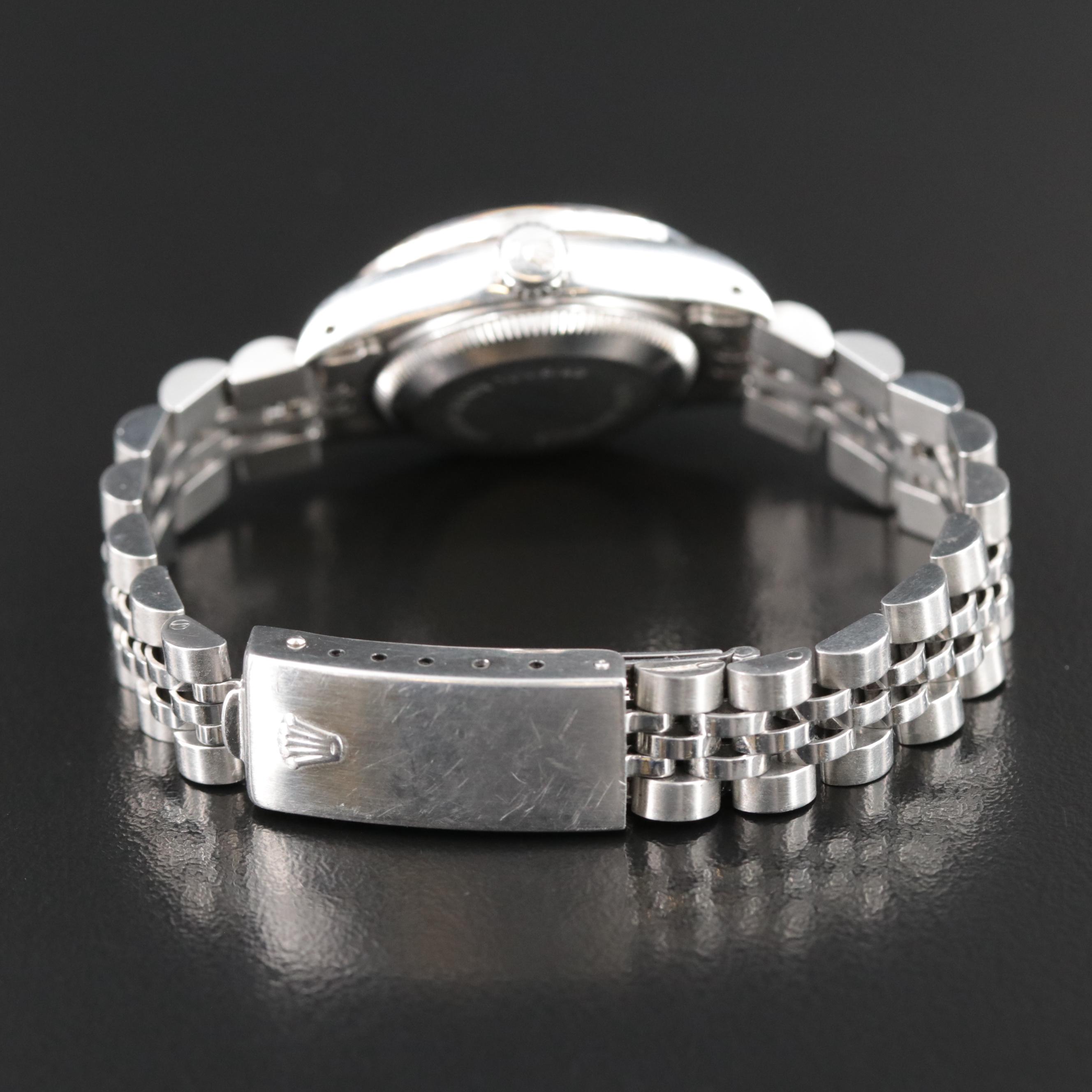 1991 Rolex Custom Diamond Bezel Oyster Perpetual Date Watch