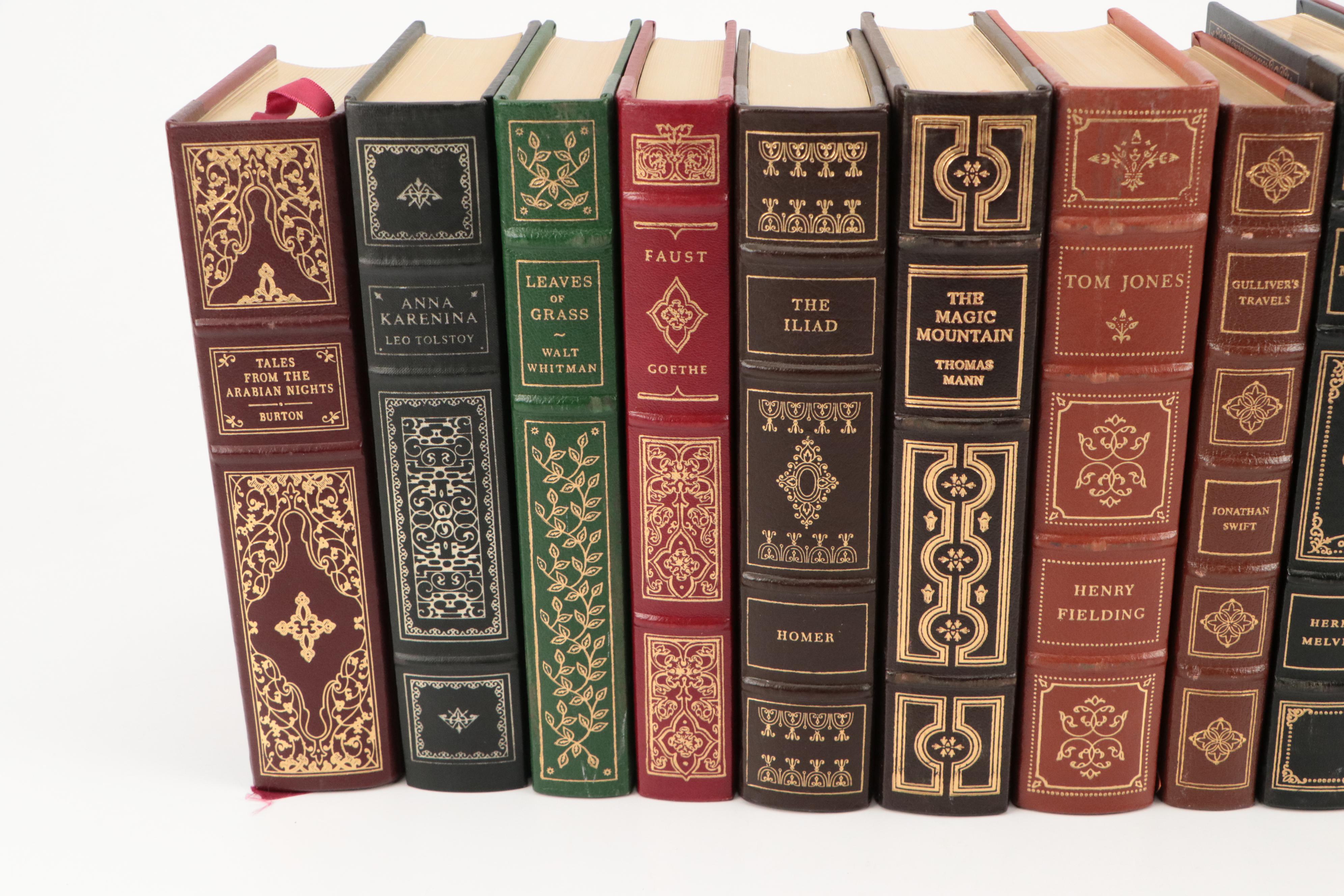 Franklin Library Classics Including Walt Whitman, Mark Twain, Homer, and More