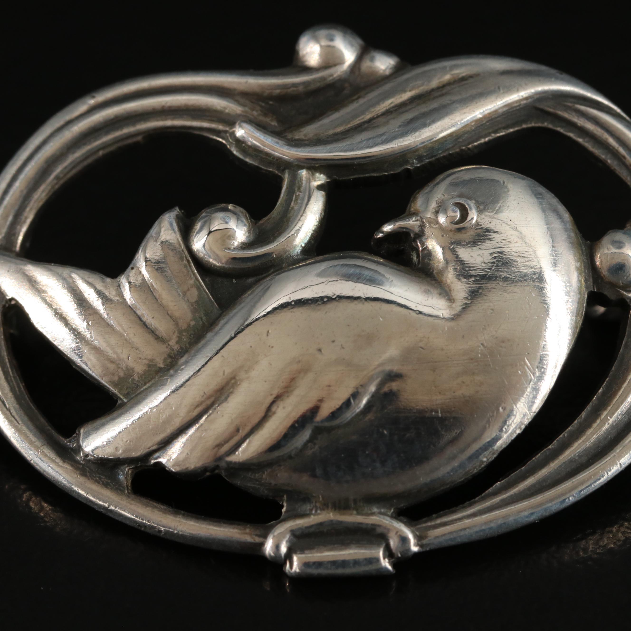 Eiler and Marloe 830 Silver Bird Brooch No. 211