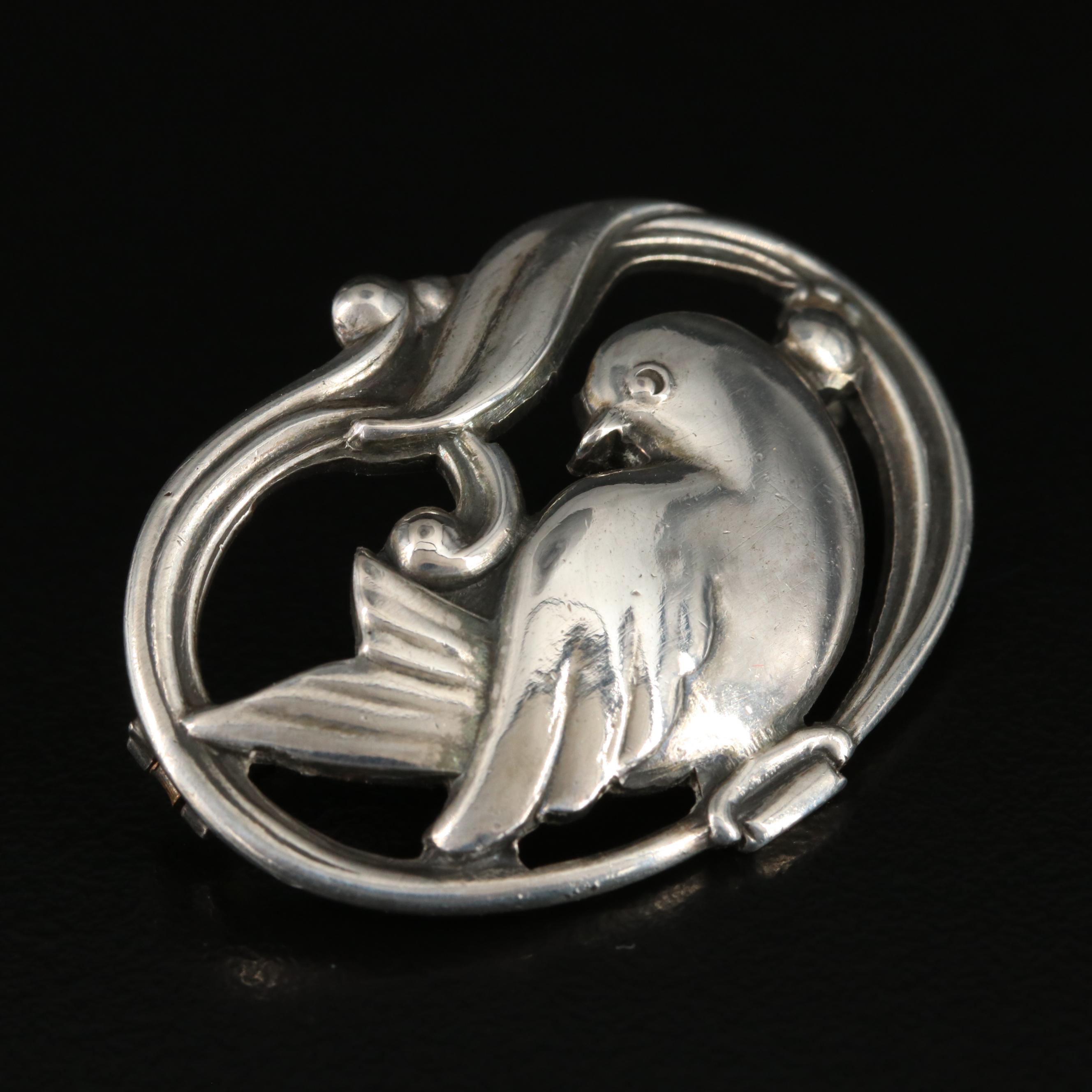 Eiler and Marloe 830 Silver Bird Brooch No. 211