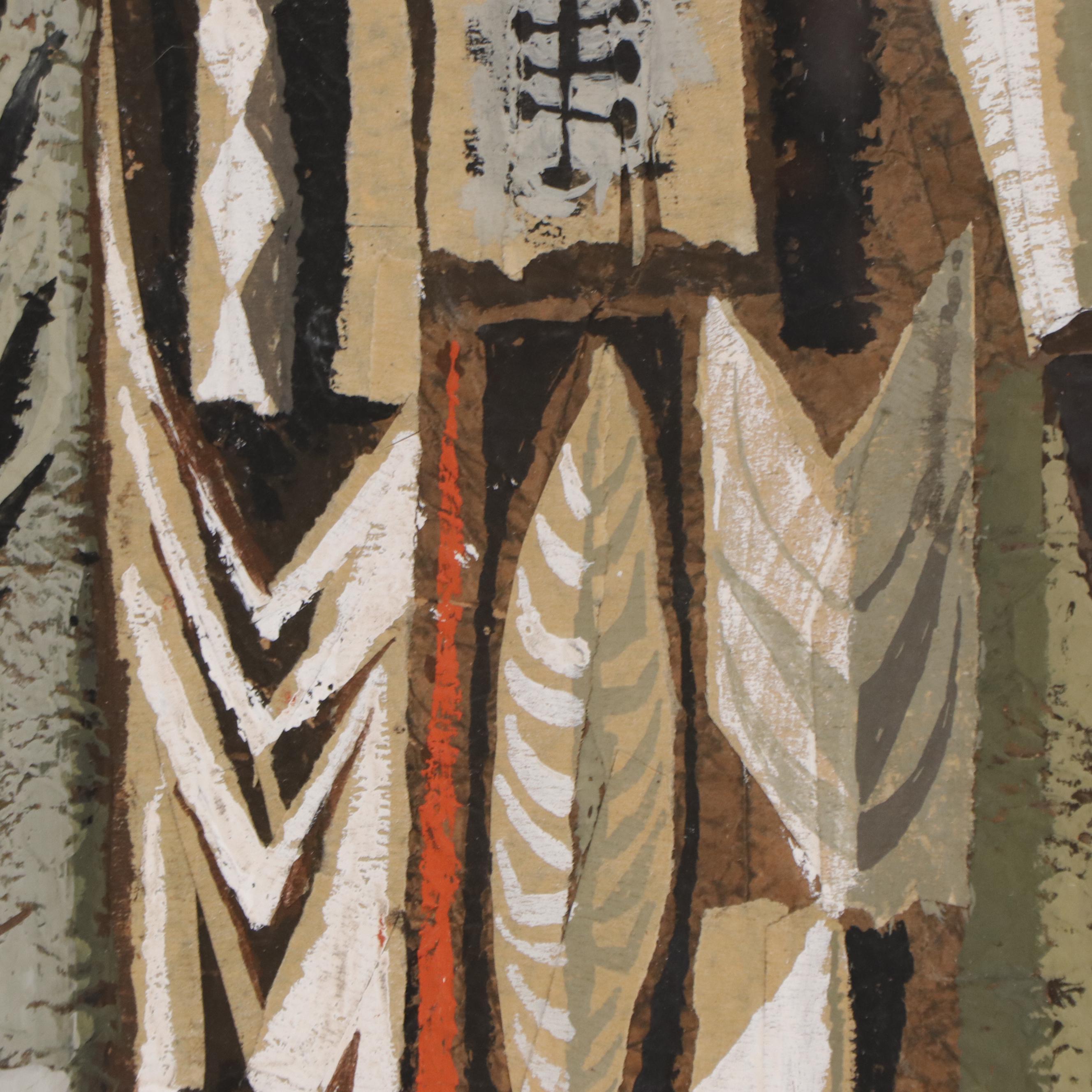 Figurative Mixed Media Painting