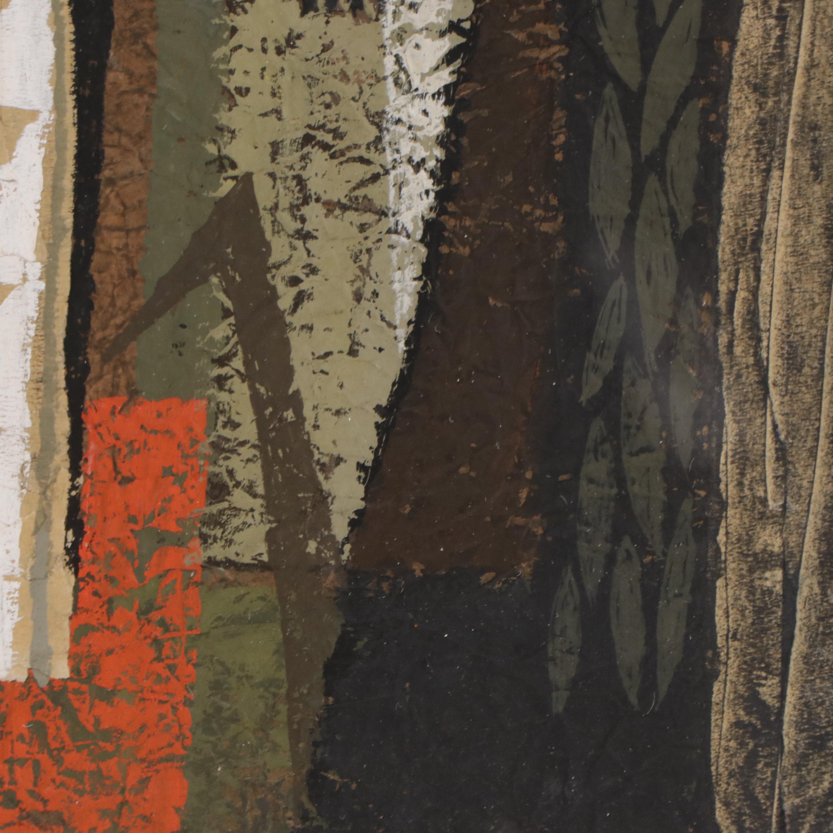 Figurative Mixed Media Painting