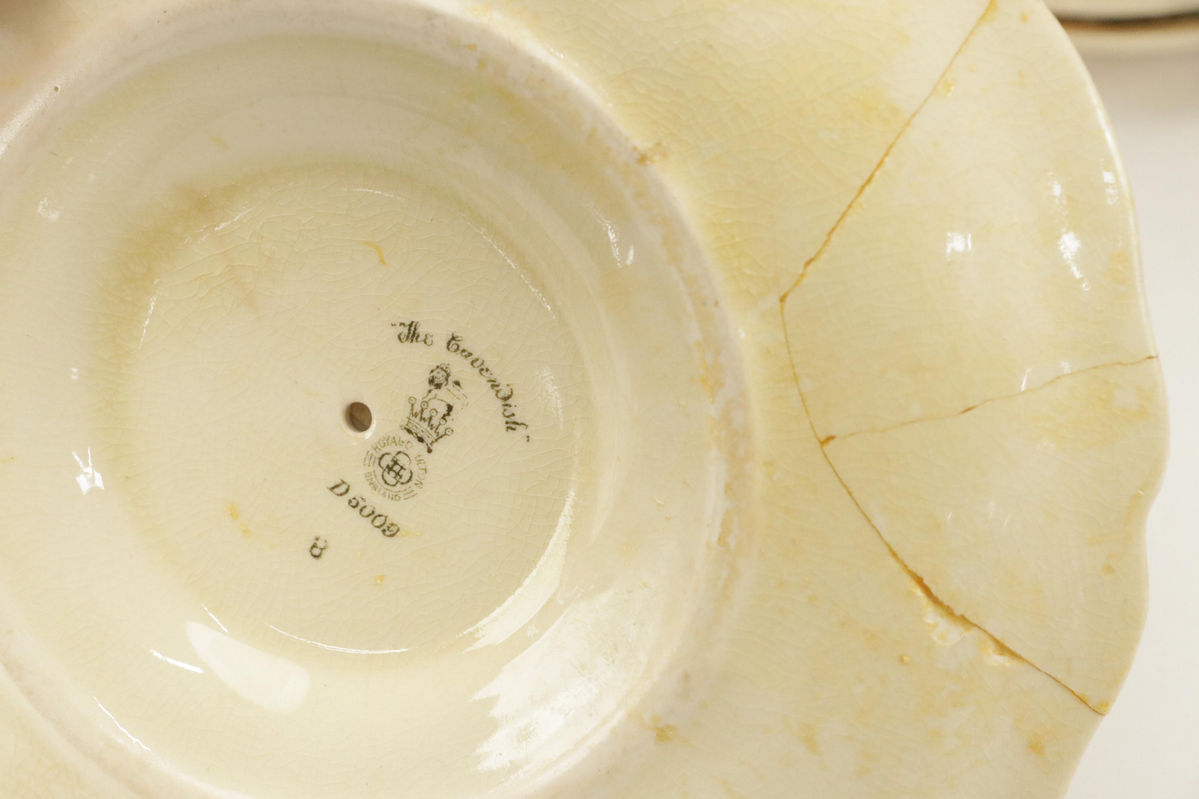 Royal Doulton "The Cavendish" Ceramic Dinnerware and Serving Dishes, 1930-1956