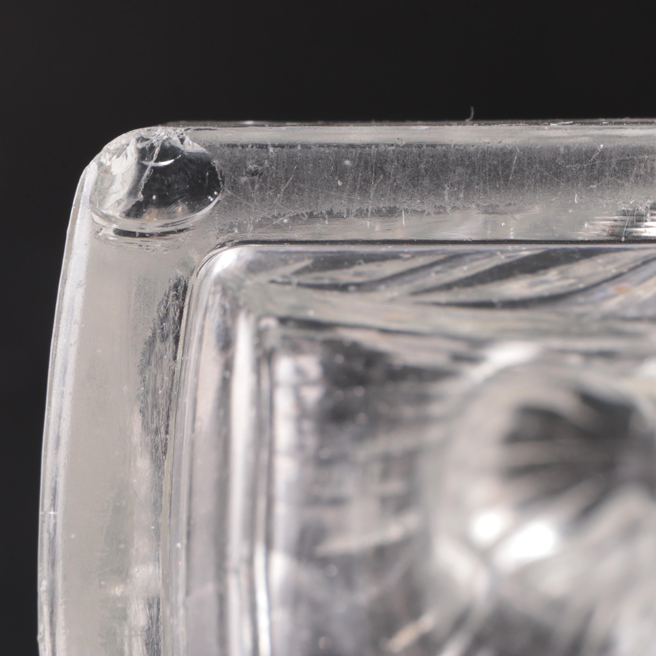 Heisey Glass Angel Fish Bookends with L.E. Smith Glass Jumping Horse Bookends