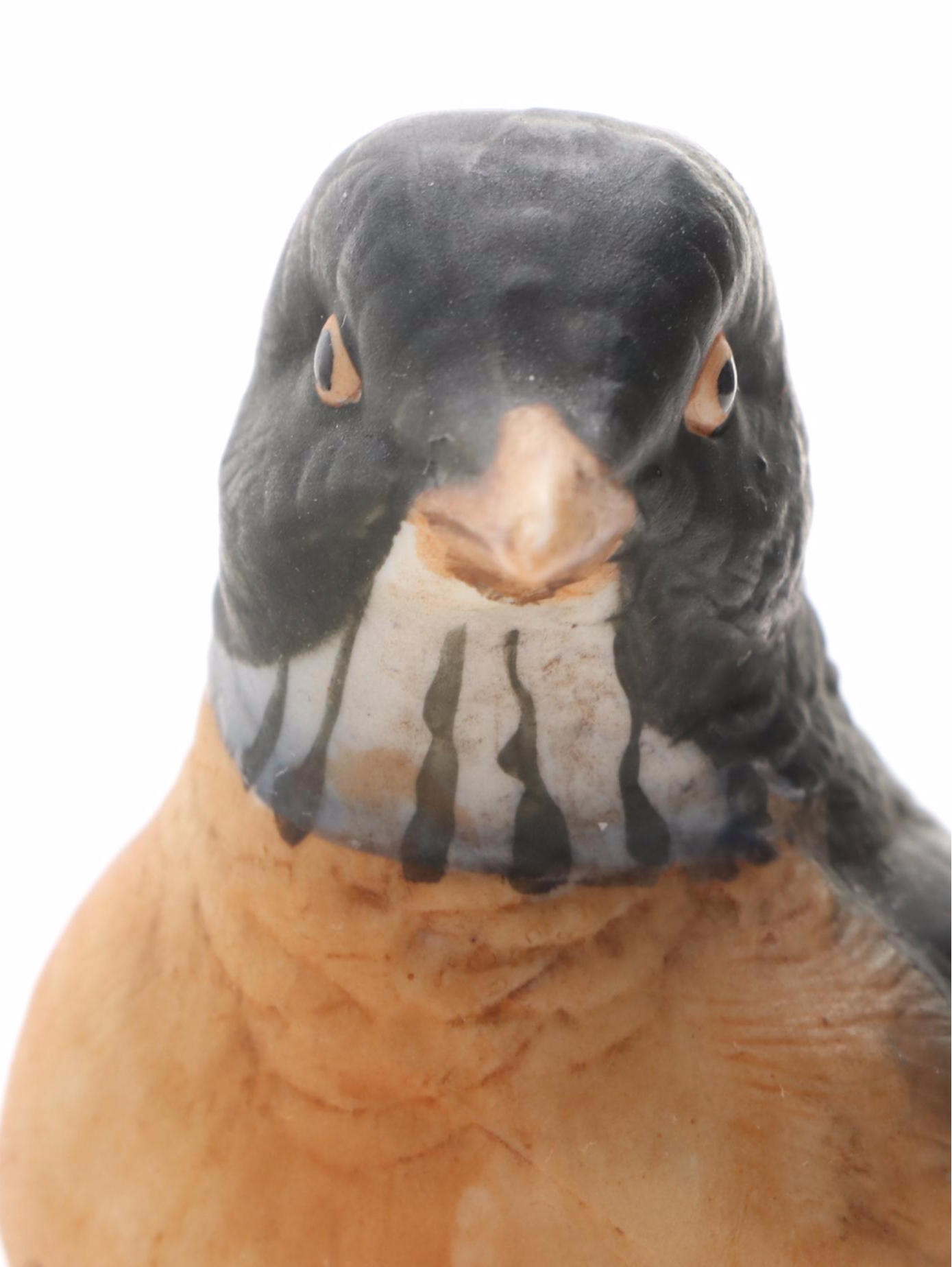 Lefton "Robin" and "Road-Runner" Porcelain Figurines with Bird Music Box