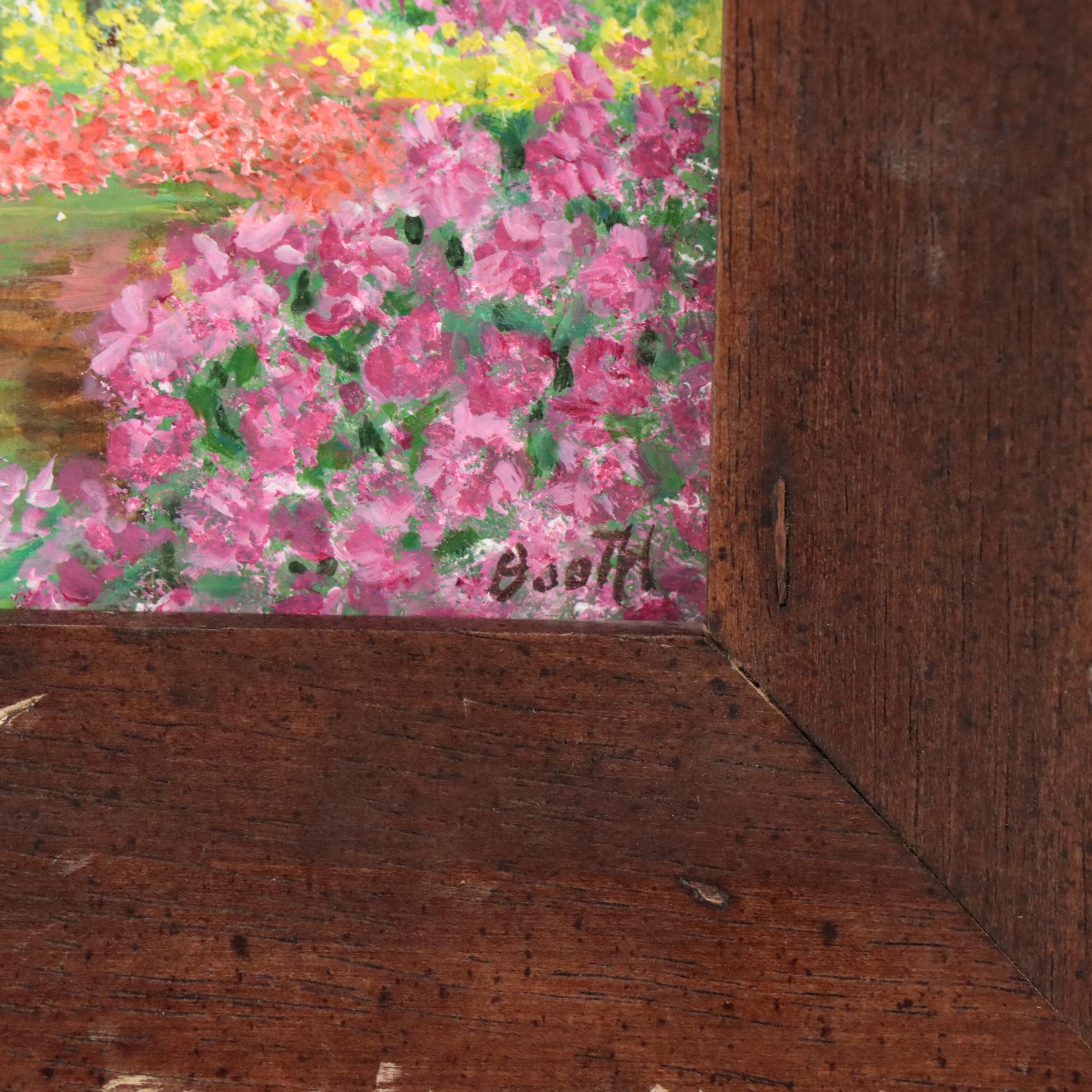 Booth Landscape Acrylic Painting "Lydney Park," Late 20th Century