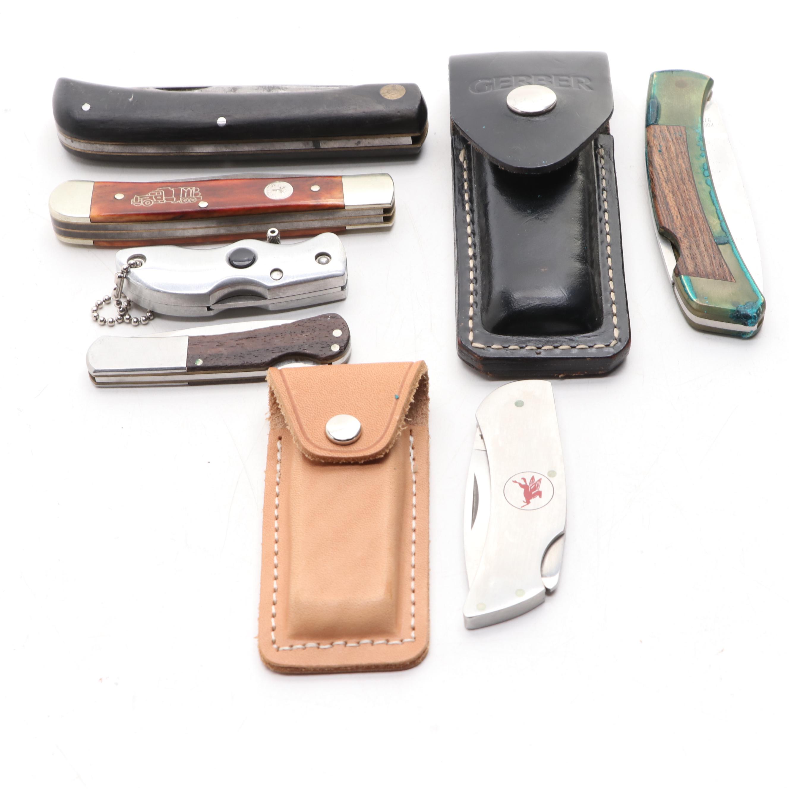 Zippo, Gerber, Barlow, and Other Stainless SteelBladed Folding Knives