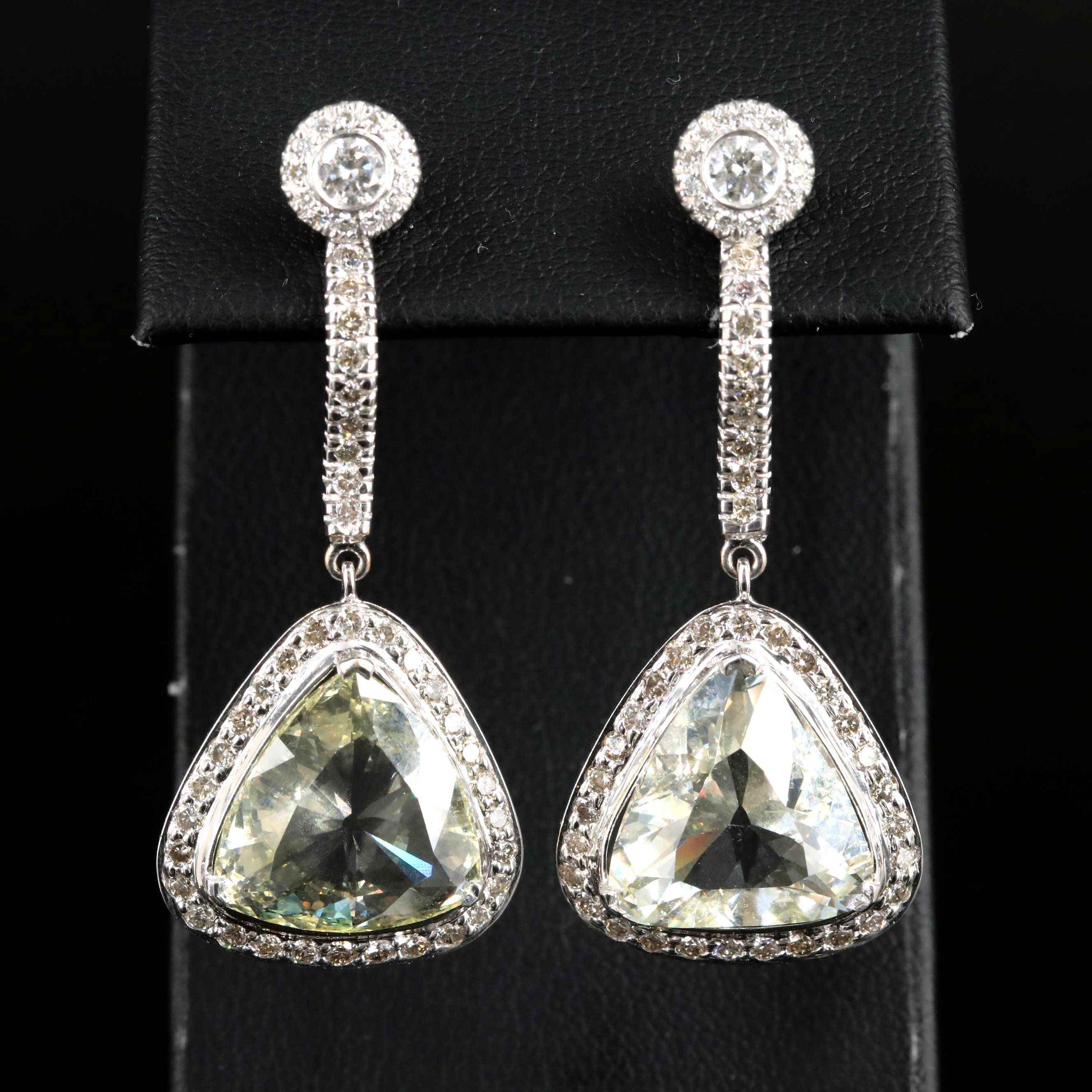 14K 10.73 CTW Diamond Pendulum Earrings