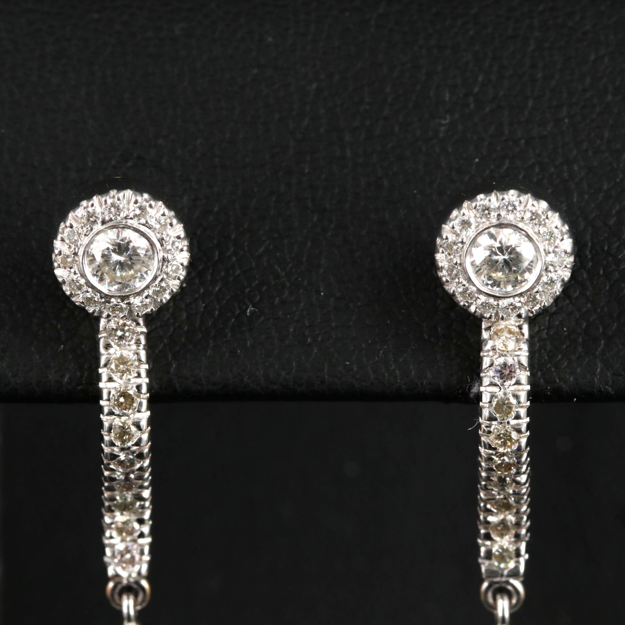 14K 10.73 CTW Diamond Pendulum Earrings