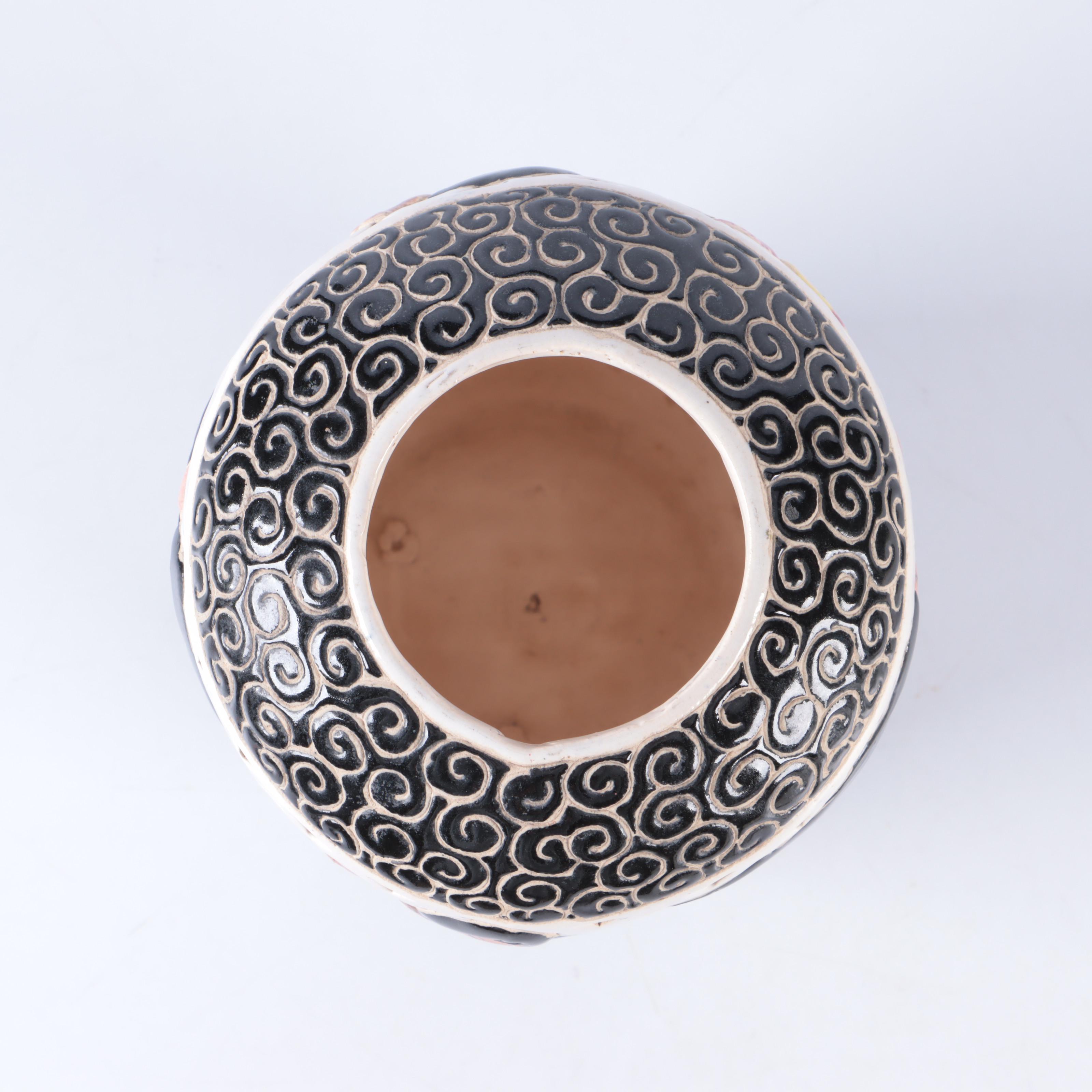 Dona Ceramics Vietnamese Reticulated Lantern Vase, 1940s