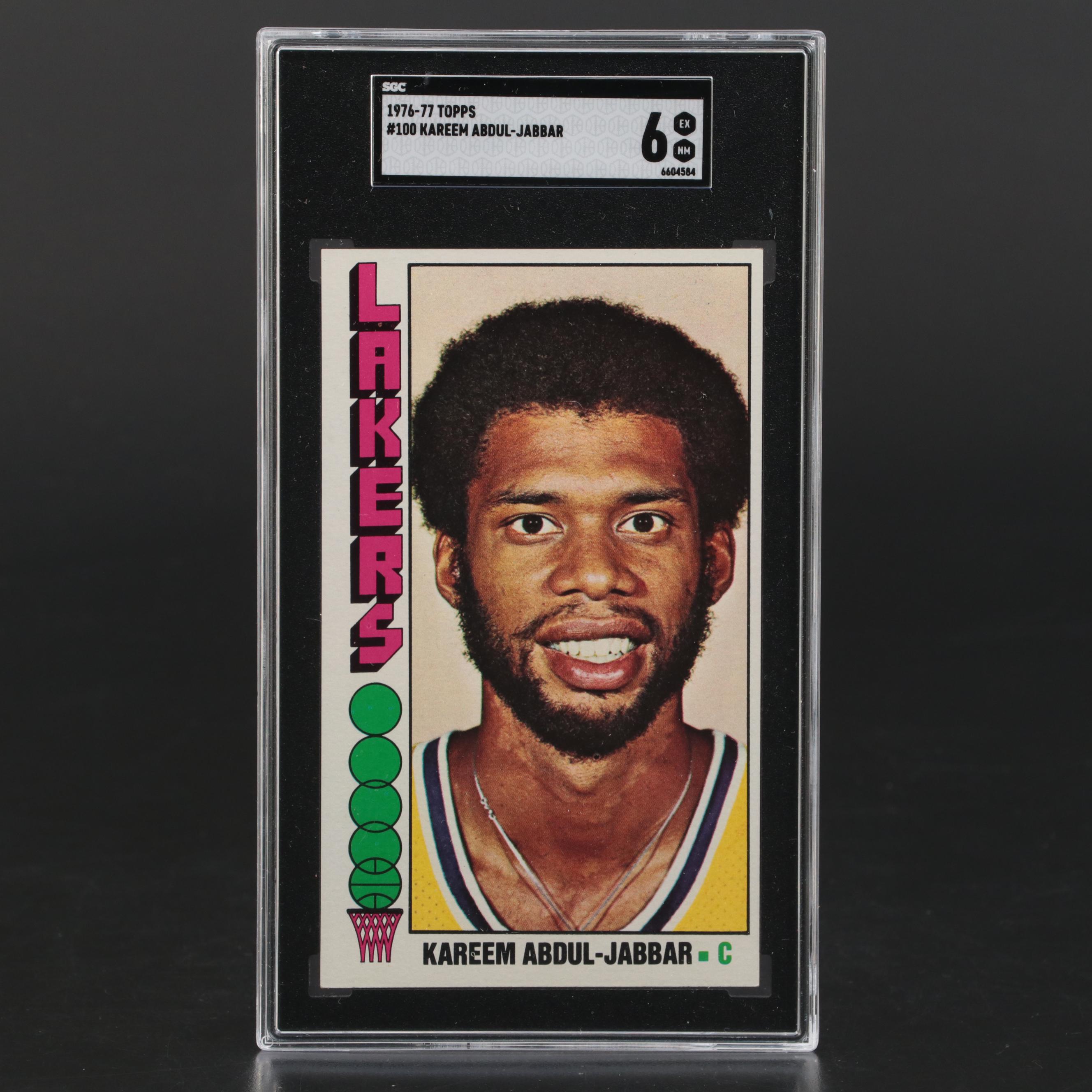 1976-77 Topps Kareem Abdul-Jabbar Graded SGC 6